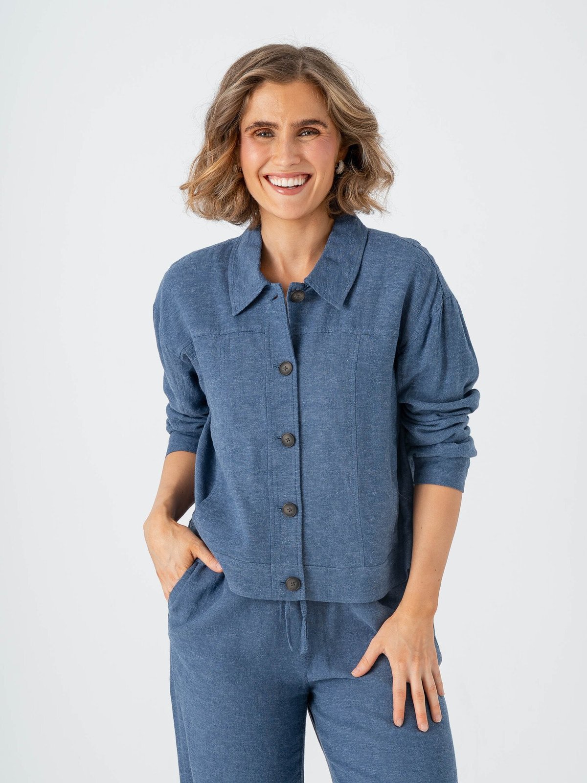 MSCH Copenhagen Viana Ginia Jacket V Indigo Melange