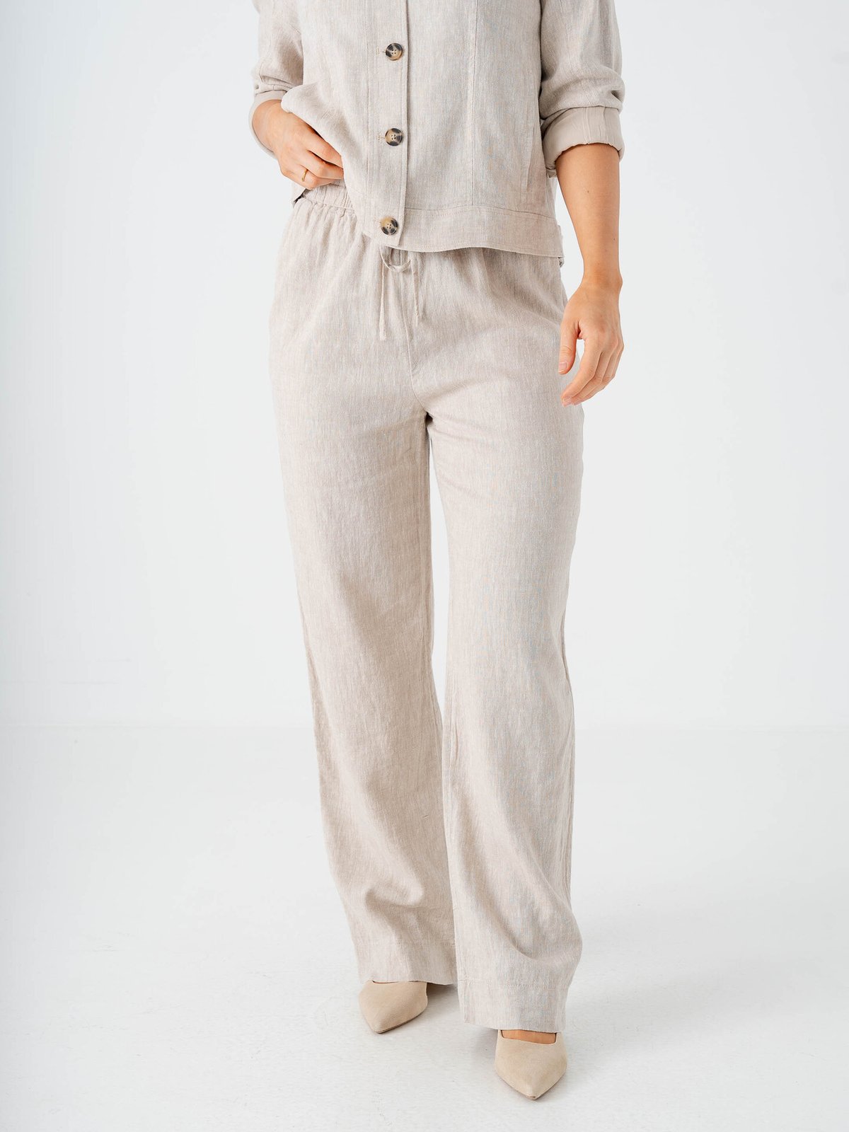 MSCH Copenhagen Viana Ginia Pants Sand Melange
