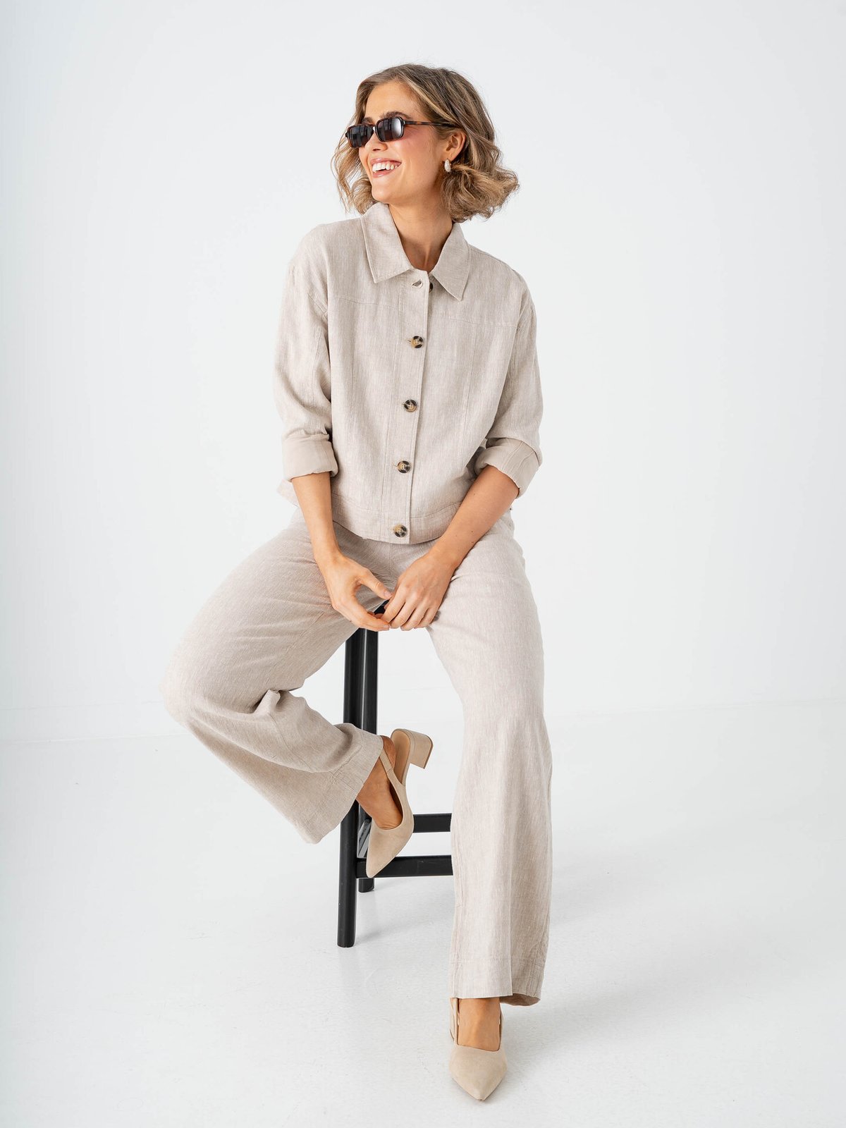 MSCH Copenhagen Viana Ginia Pants Sand Melange