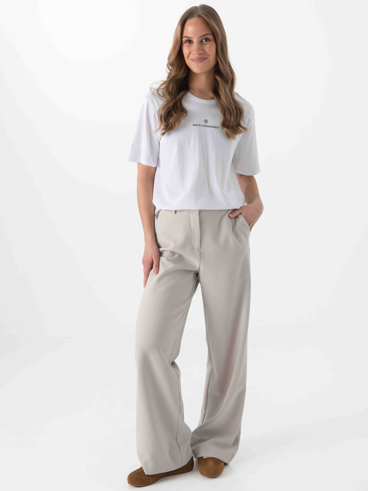 MSCH Copenhagen Theana Organic Icon Logo Tee Hvit