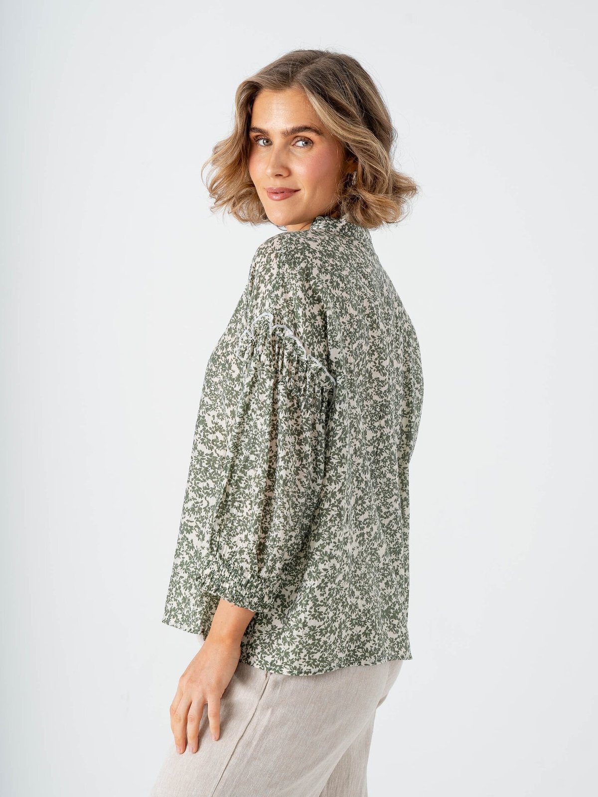 MSCH Copenhagen Seraphina Shirt Egret Flowert