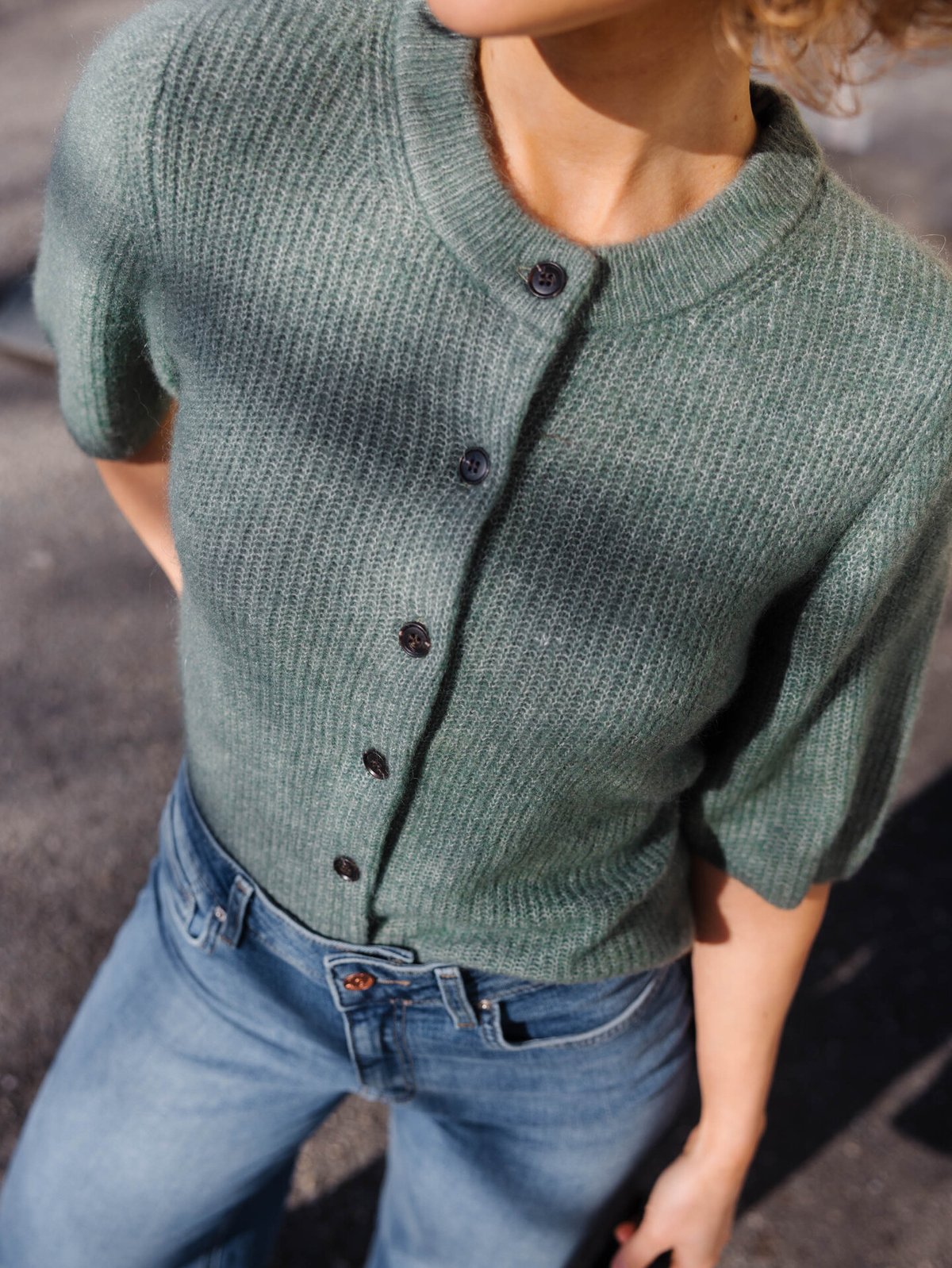 MSCH Copenhagen Jinie Hope 2/4 Cardigan Laurel W Melange