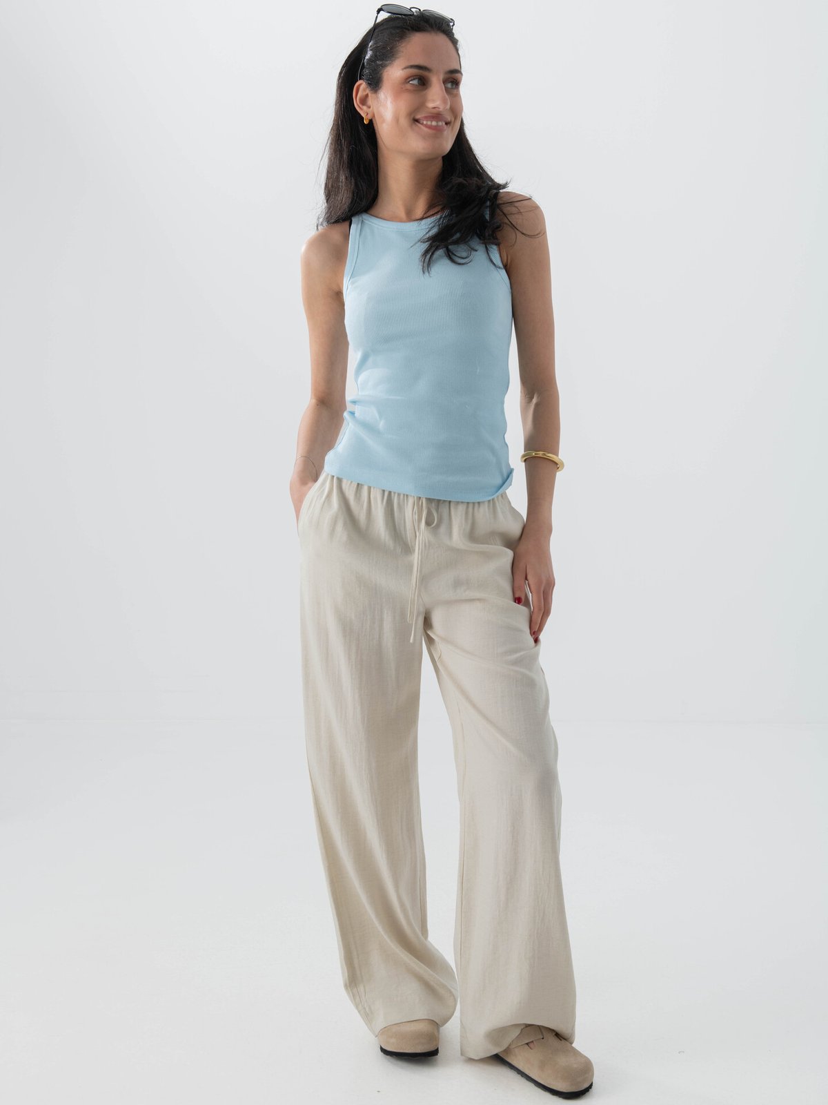 MSCH Copenhagen Daria Pants Sand Melange