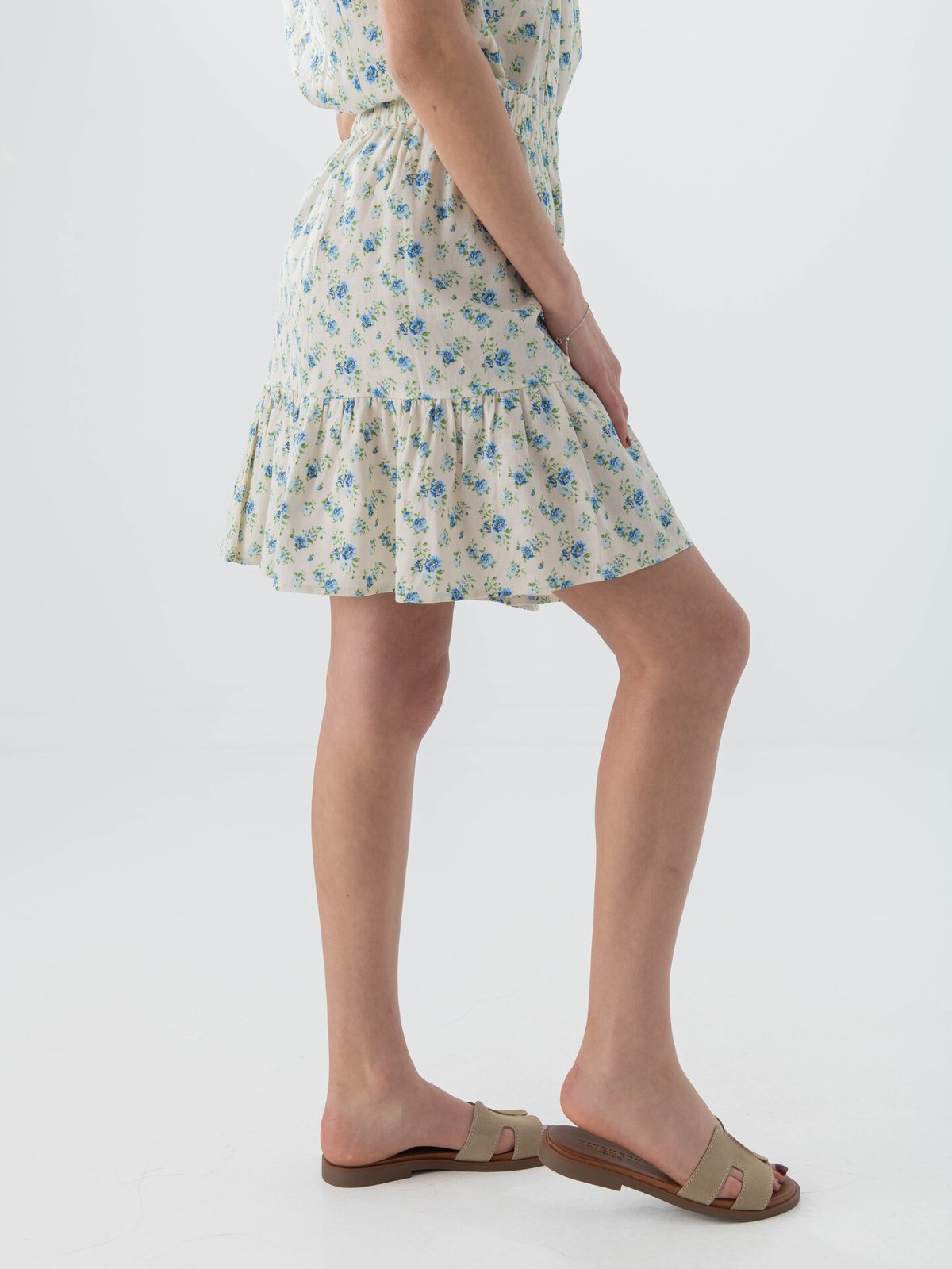 MSCH Copenhagen Solfried High Waist Skirt Marina Flower