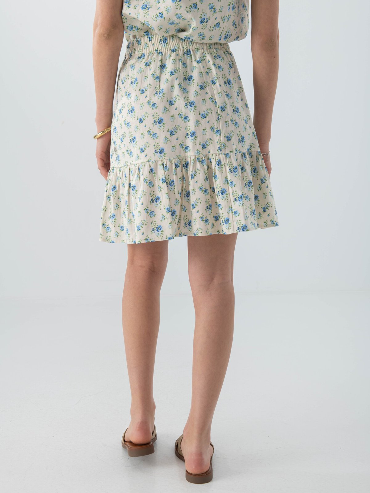 MSCH Copenhagen Solfried High Waist Skirt Marina Flower