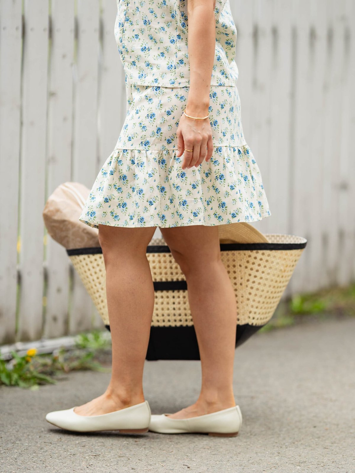 MSCH Copenhagen Solfried High Waist Skirt Marina Flower