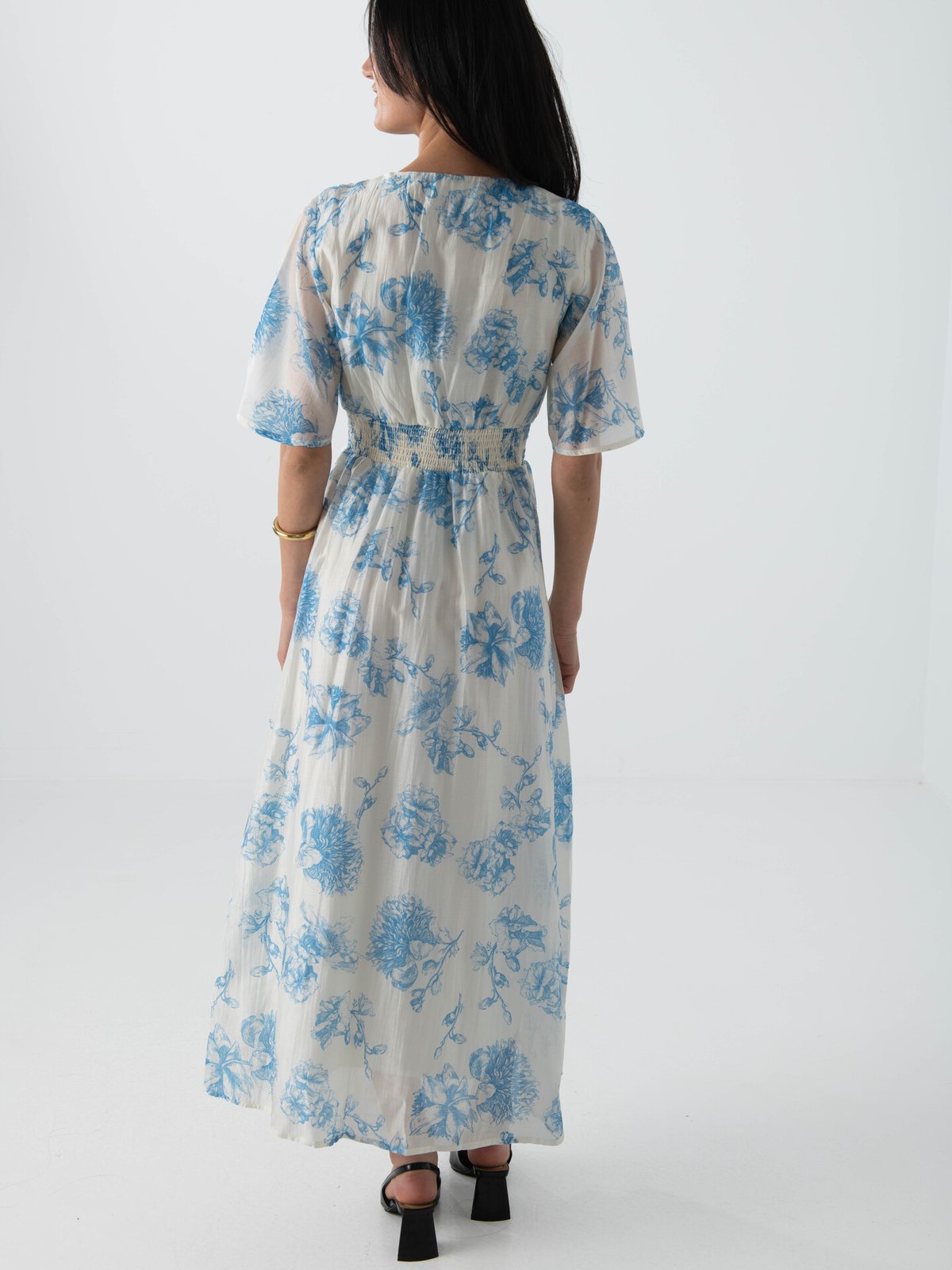 MSCH Copenhagen Evangelia 2/4 Dress M Blue Flower