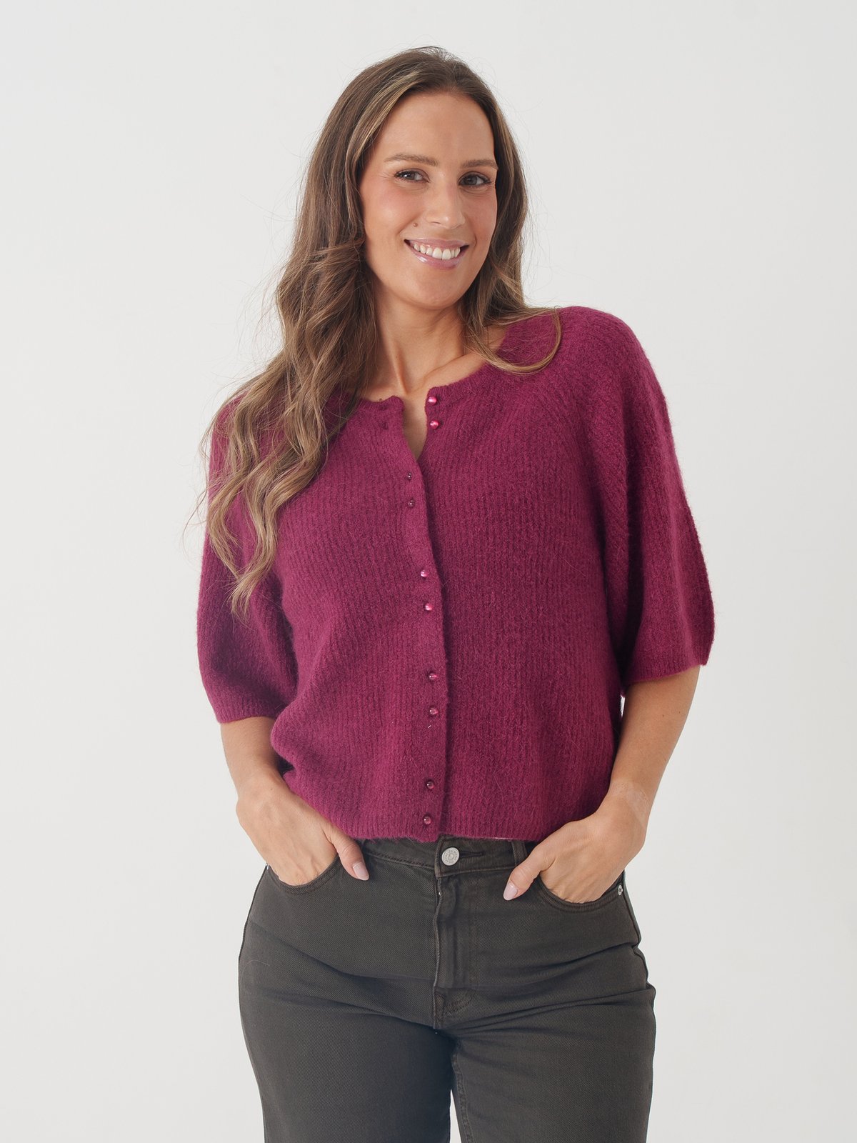 MSCH Copenhagen Bondie Hope 2/4 Cardigan Rhododendron
