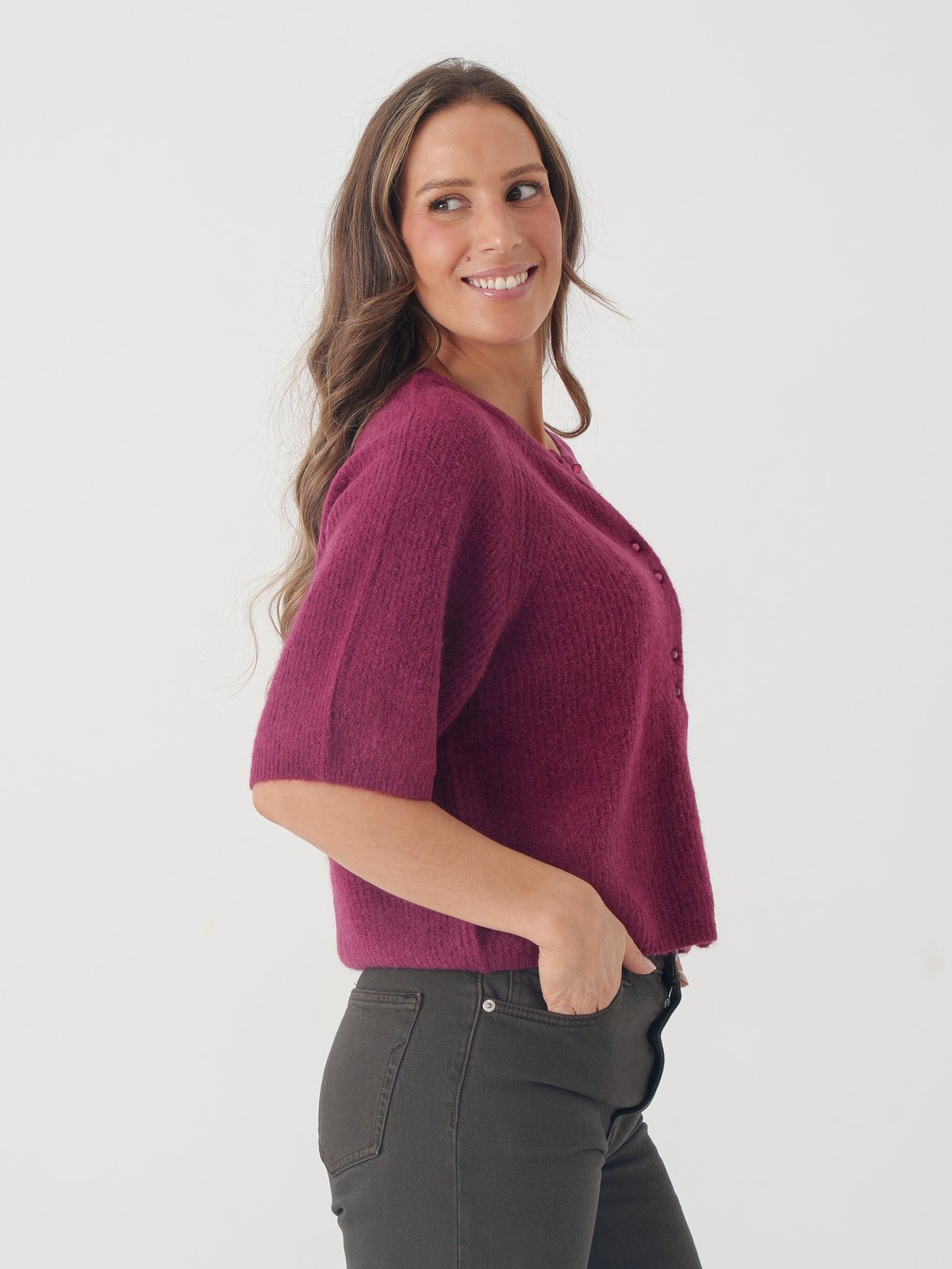 MSCH Copenhagen Bondie Hope 2/4 Cardigan Rhododendron