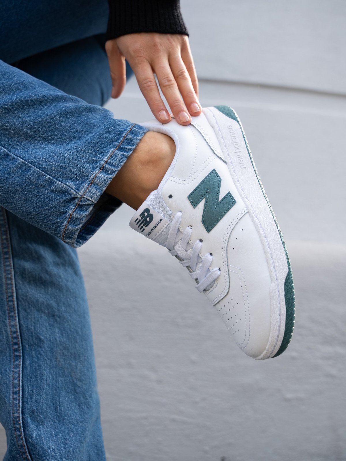 New Balance BB80 Optic White Green