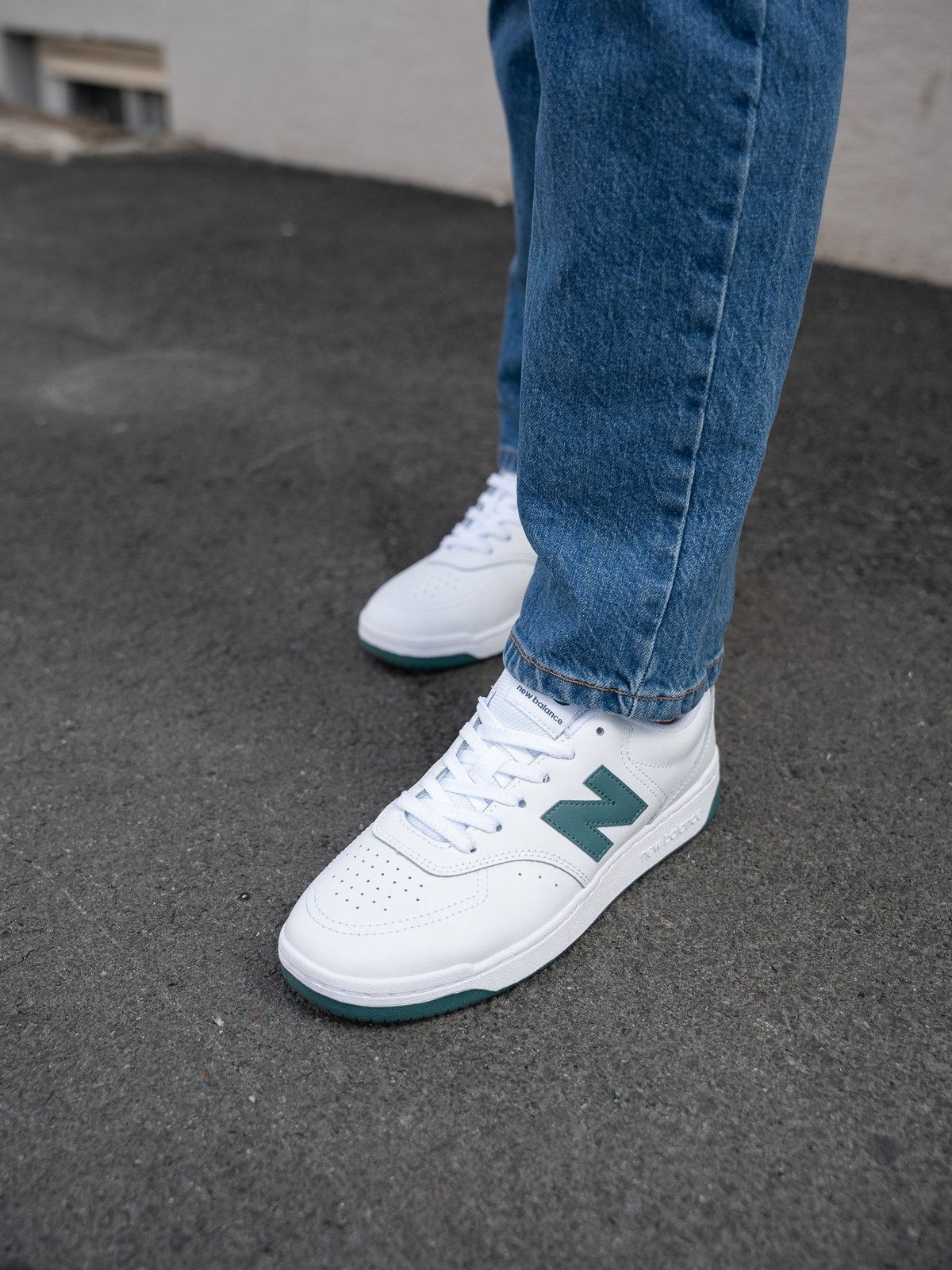 New Balance BB80 Optic White Green