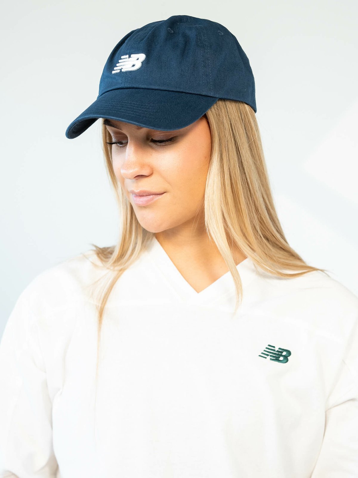 New Balance 6 panel Classic hat Natural indigo