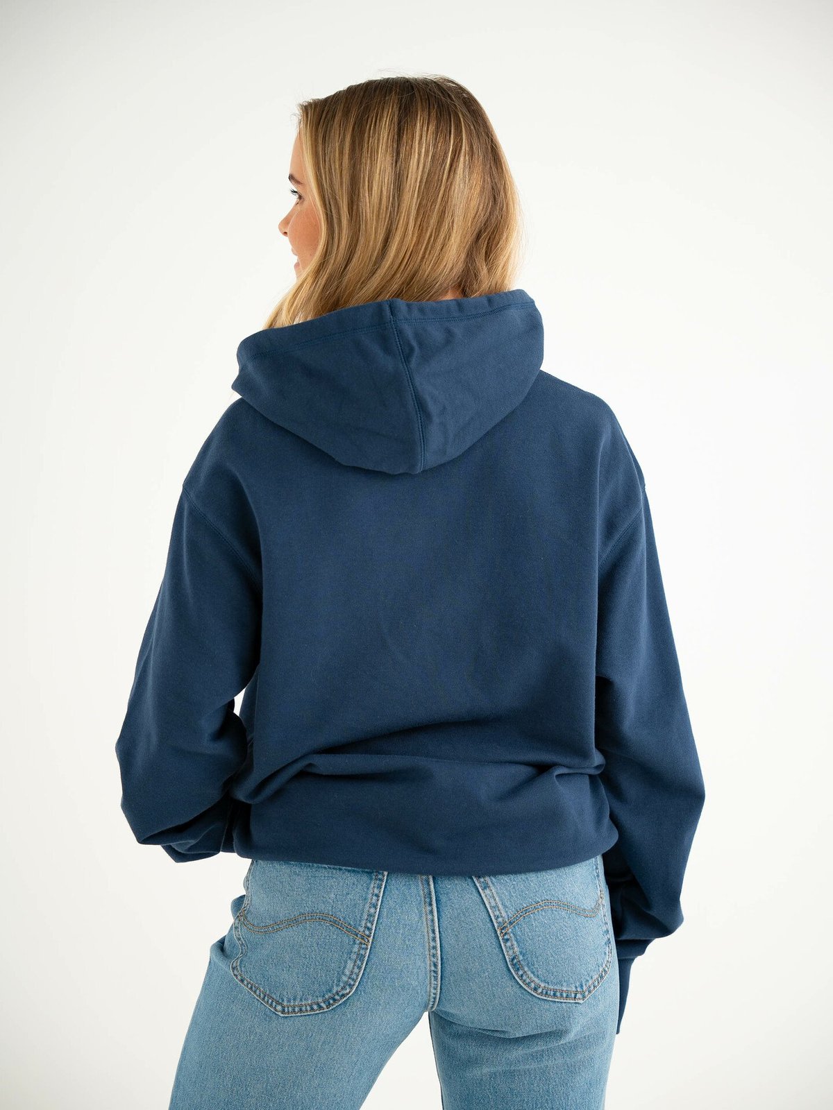 New Balance Uni-ssentials French Terry Hoodie Blå