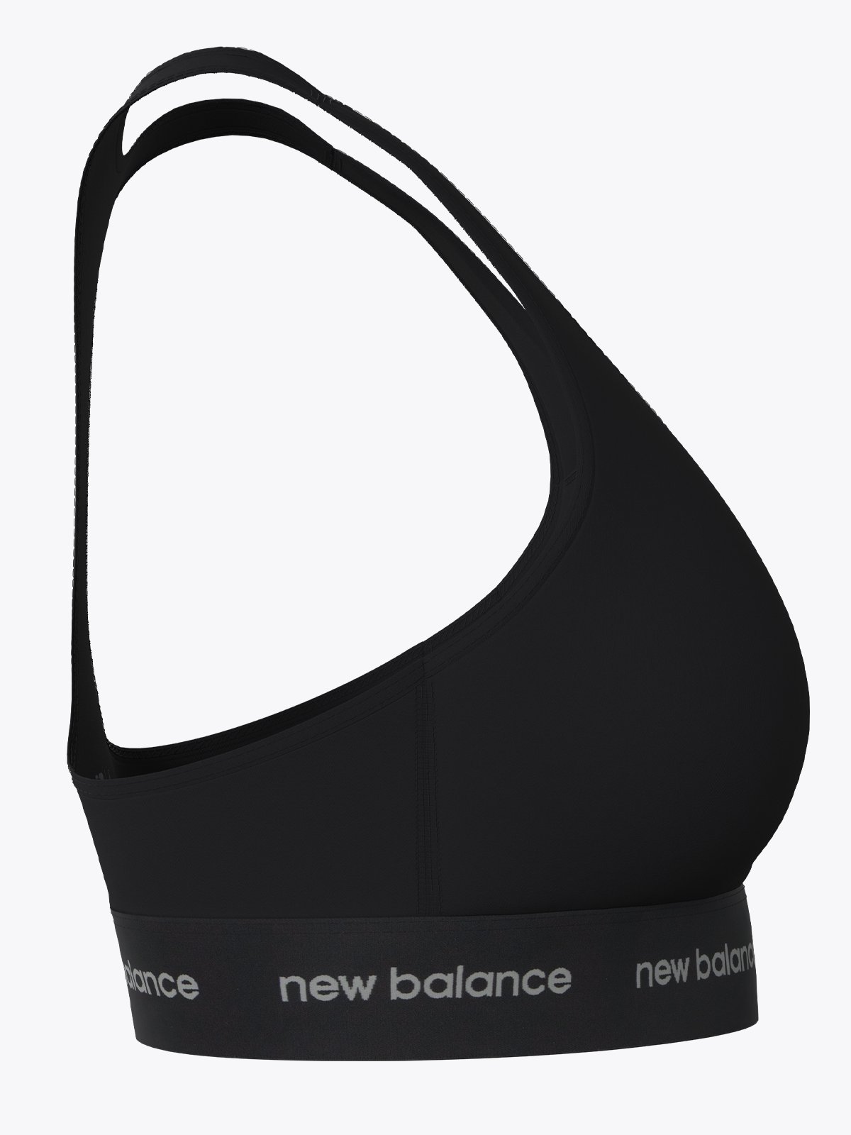 New Balance Sleek Medium support Bra Black