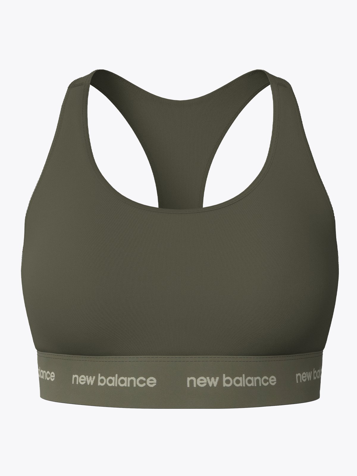 New Balance Sleek Medium support Bra Dark olivine