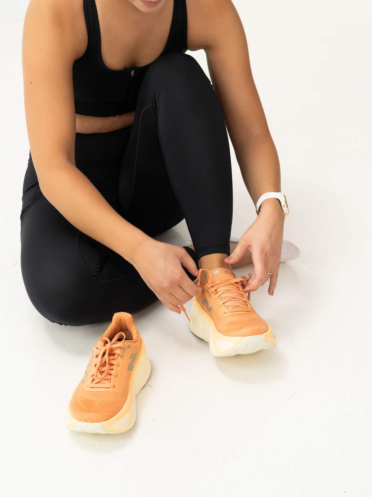 New Balance Fresh Foam More Pink granite with copper and calcium