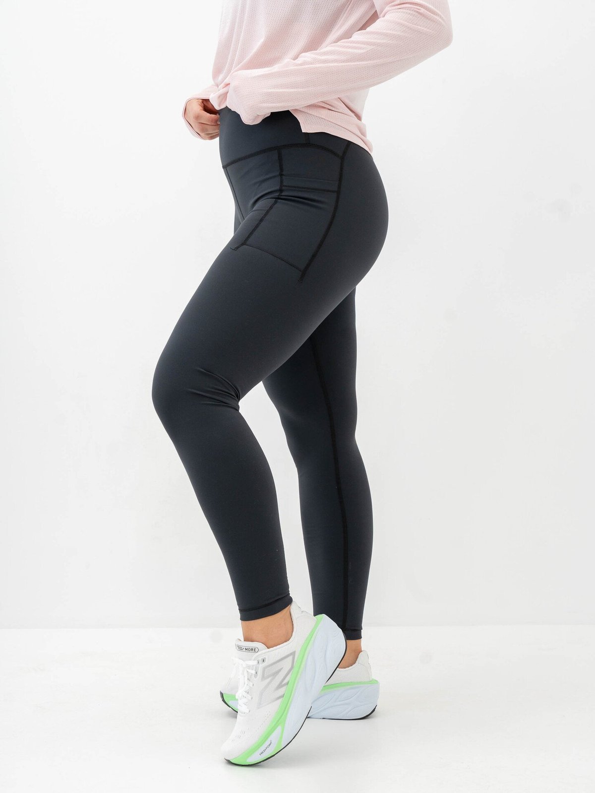 New Balance Sleek Pocket High Rise Legging 27" Black