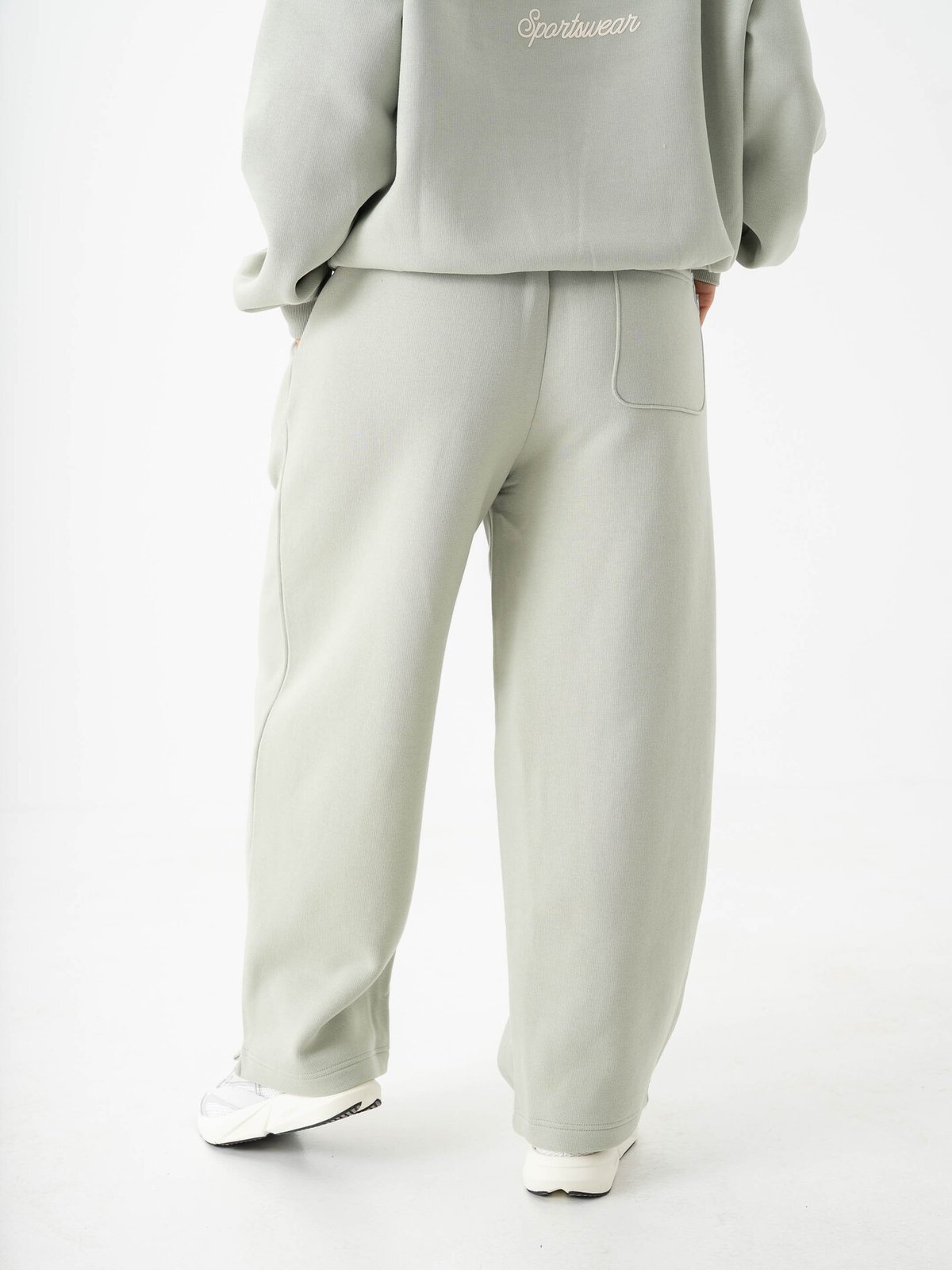 New Balance Linear Heritage Fleece Barrel Leg Pant Grønn