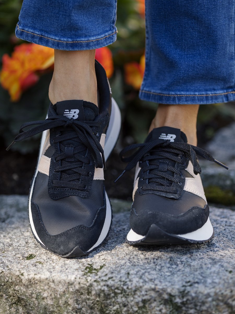 New Balance WS237 Black with Vintage Rose