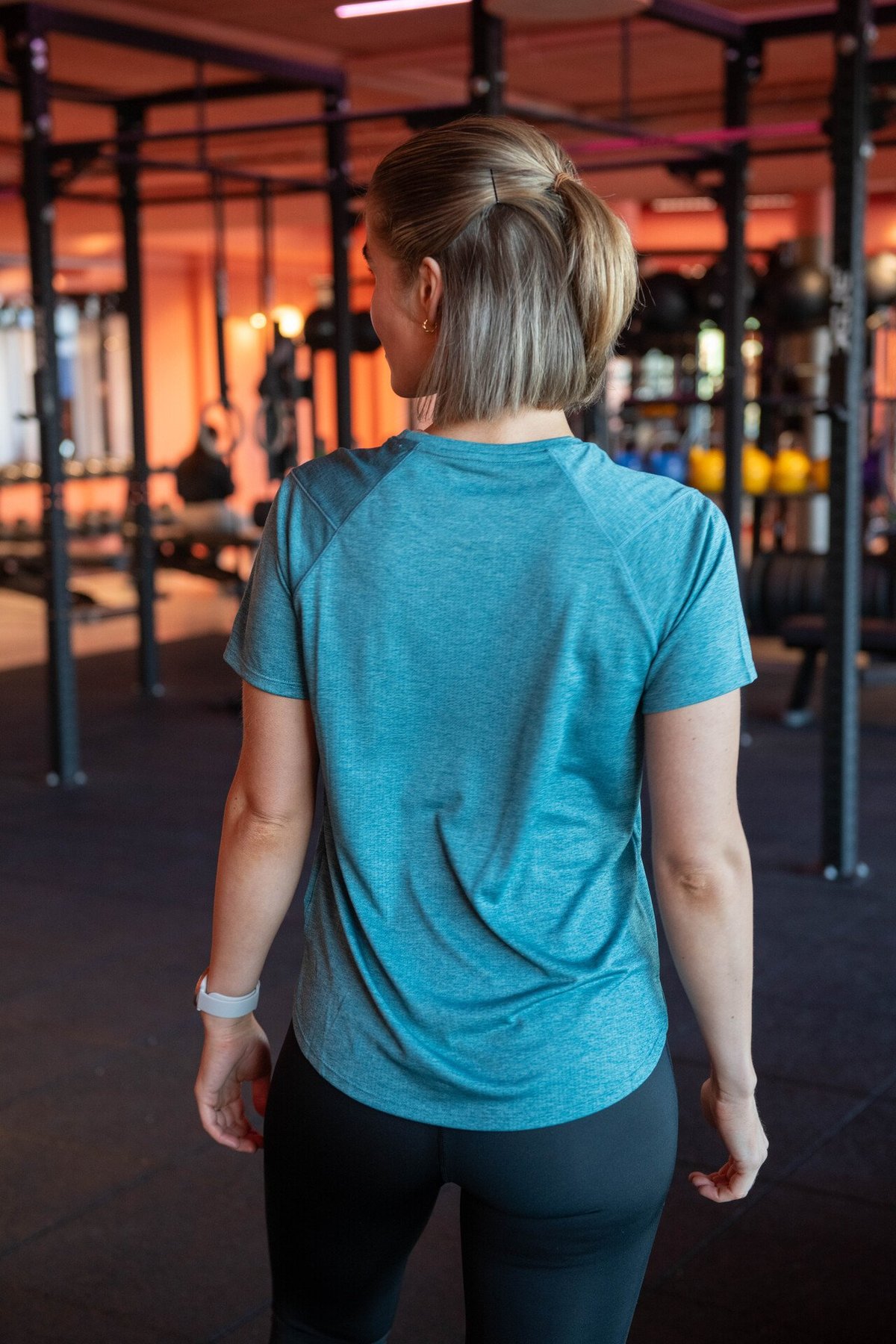 New Balance Athletics T-shirt Big Teal Heather