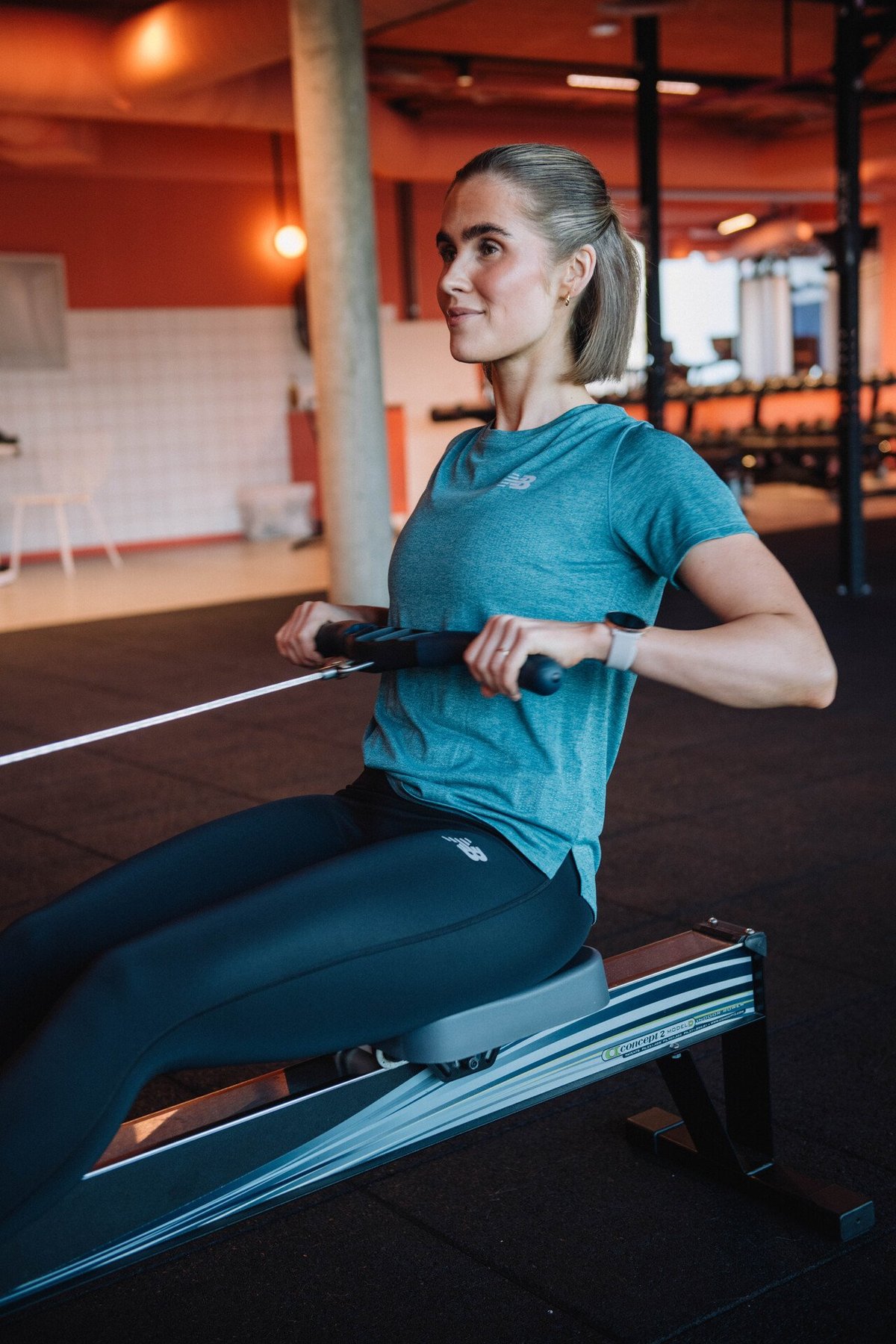 New Balance Athletics T-shirt Big Teal Heather