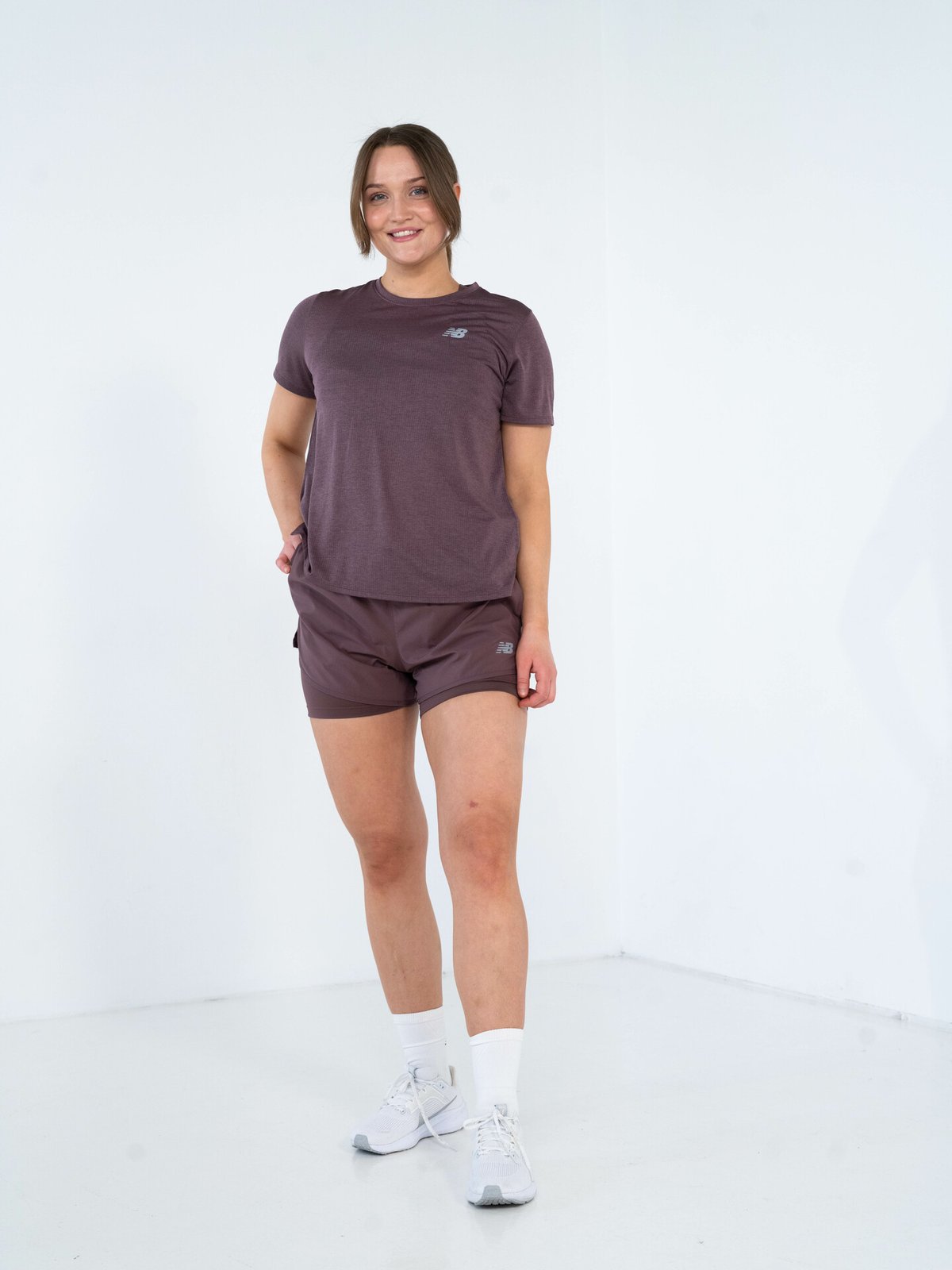 New Balance Athletics T-shirt Licorice Heather