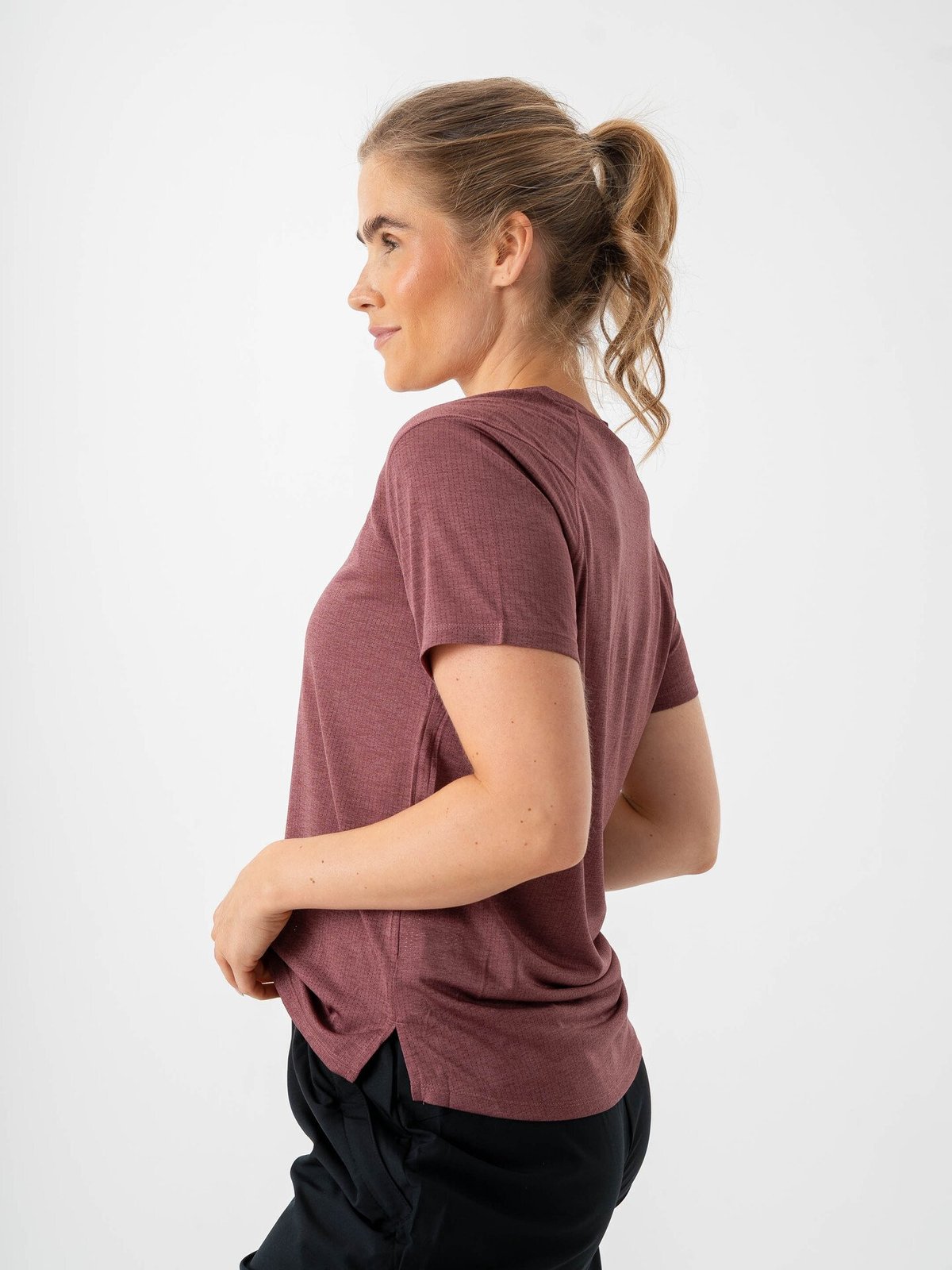 New Balance Athletics T-shirt Washed Burgundy Heather