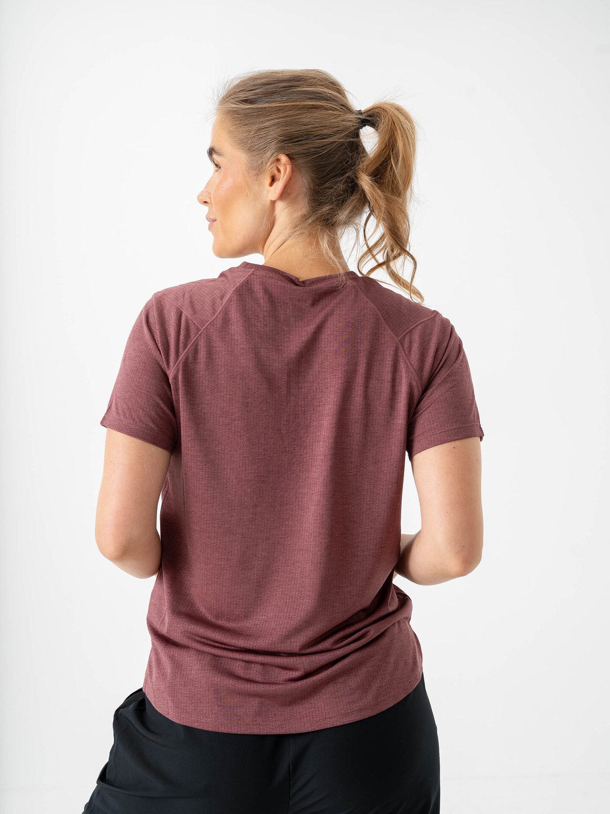 New Balance Athletics T-shirt Washed Burgundy Heather