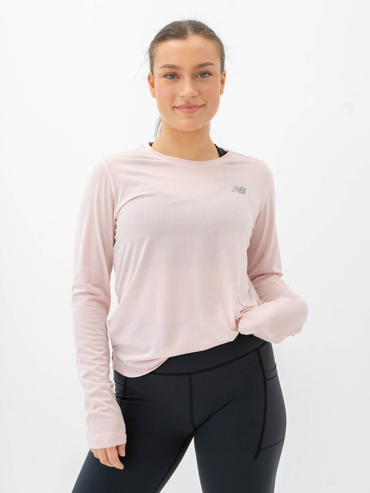 New Balance Athletics Long Sleeve Rose Sugar Heather