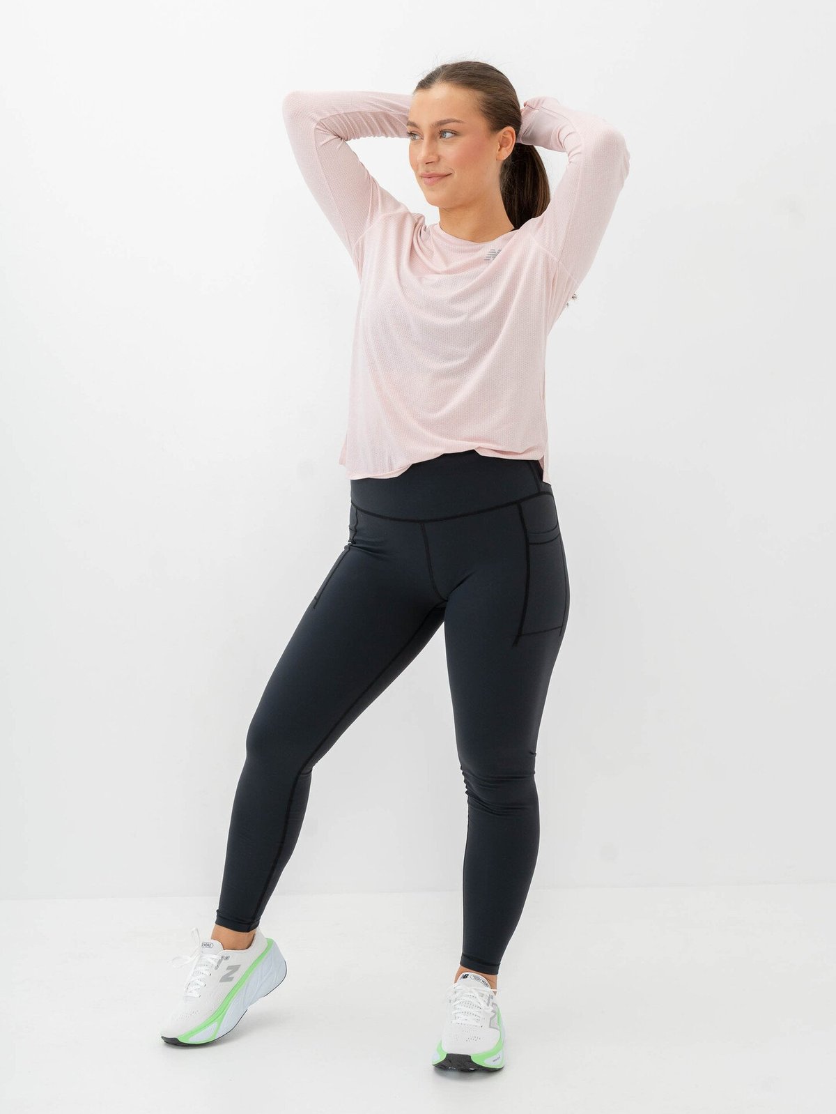 New Balance Athletics Long Sleeve Rose Sugar Heather