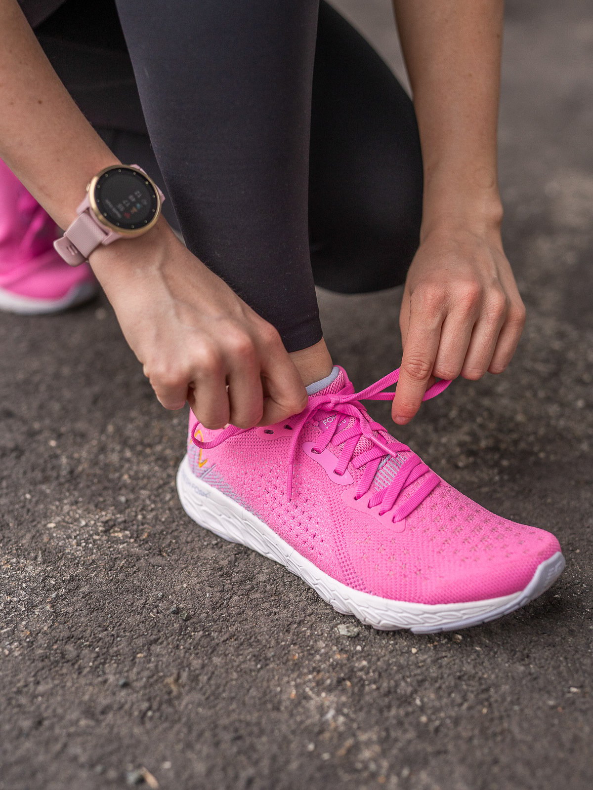 New Balance Tempo V2 Pink with white