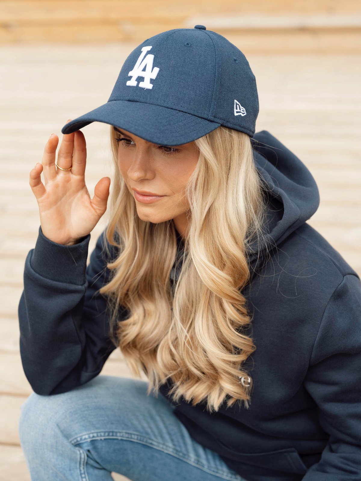 New Era 9FORTY League Essential Blå