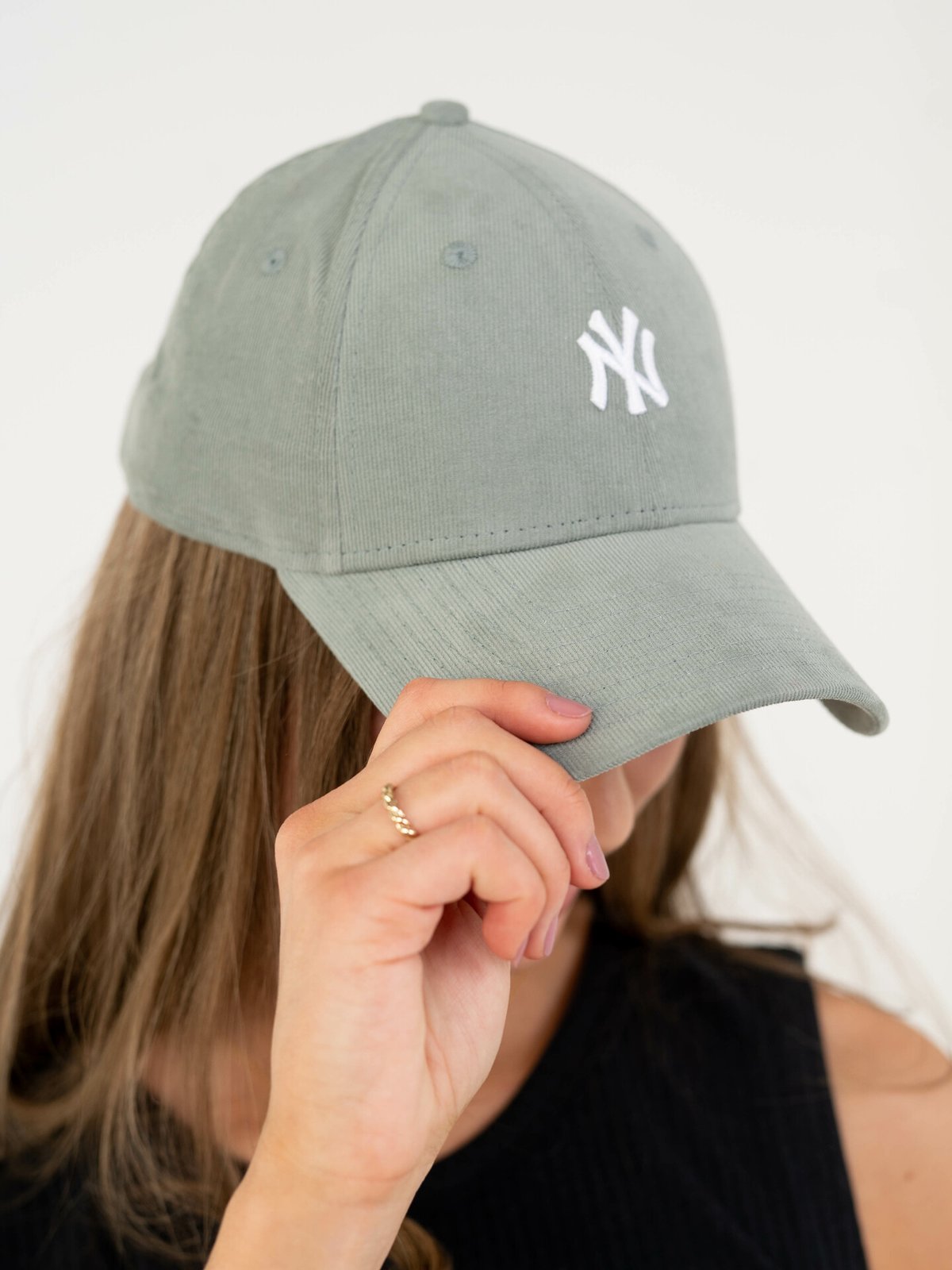 New Era Womens Cord Logo 9Forty Grønn