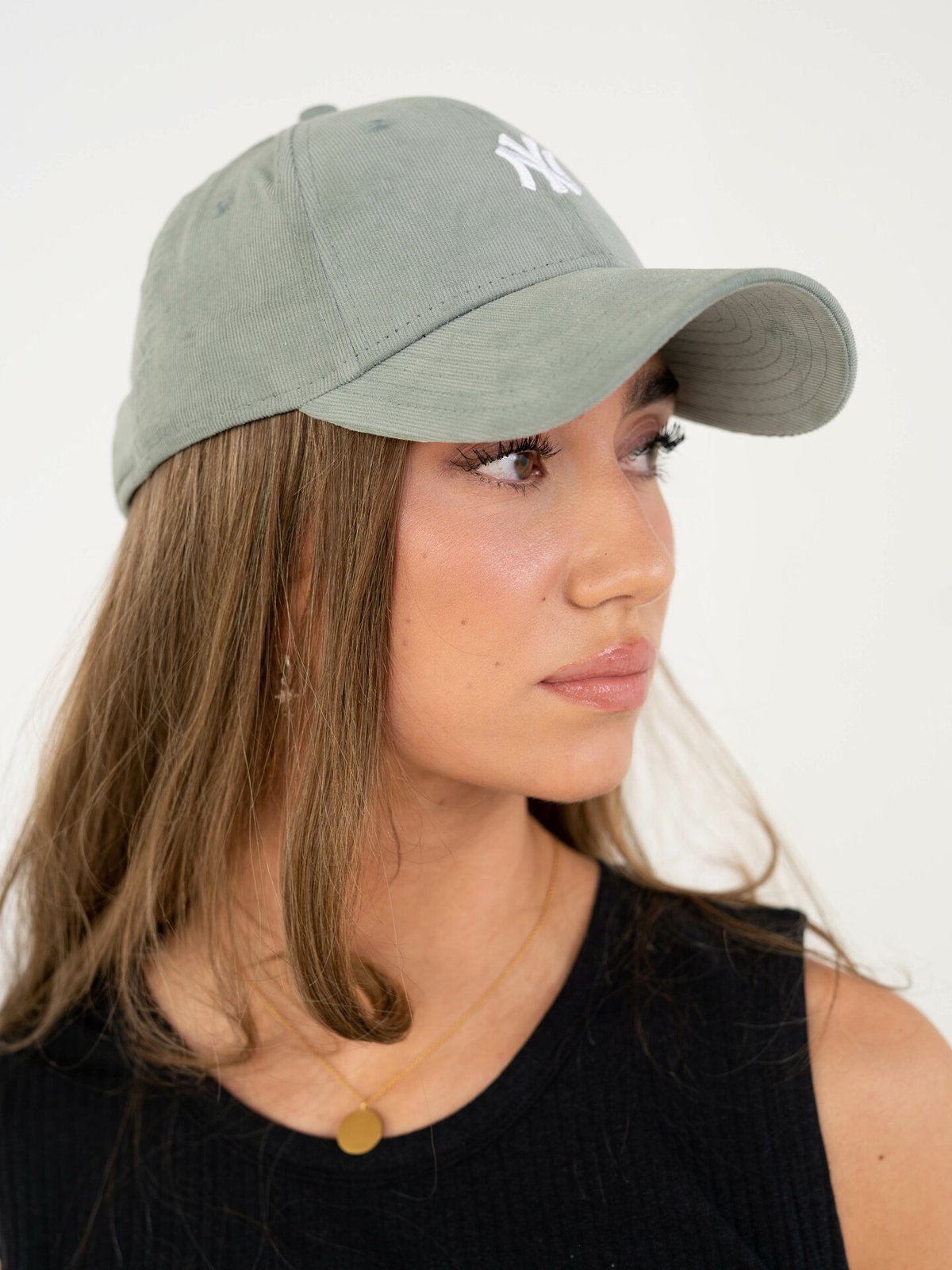 New Era Womens Cord Logo 9Forty Grønn