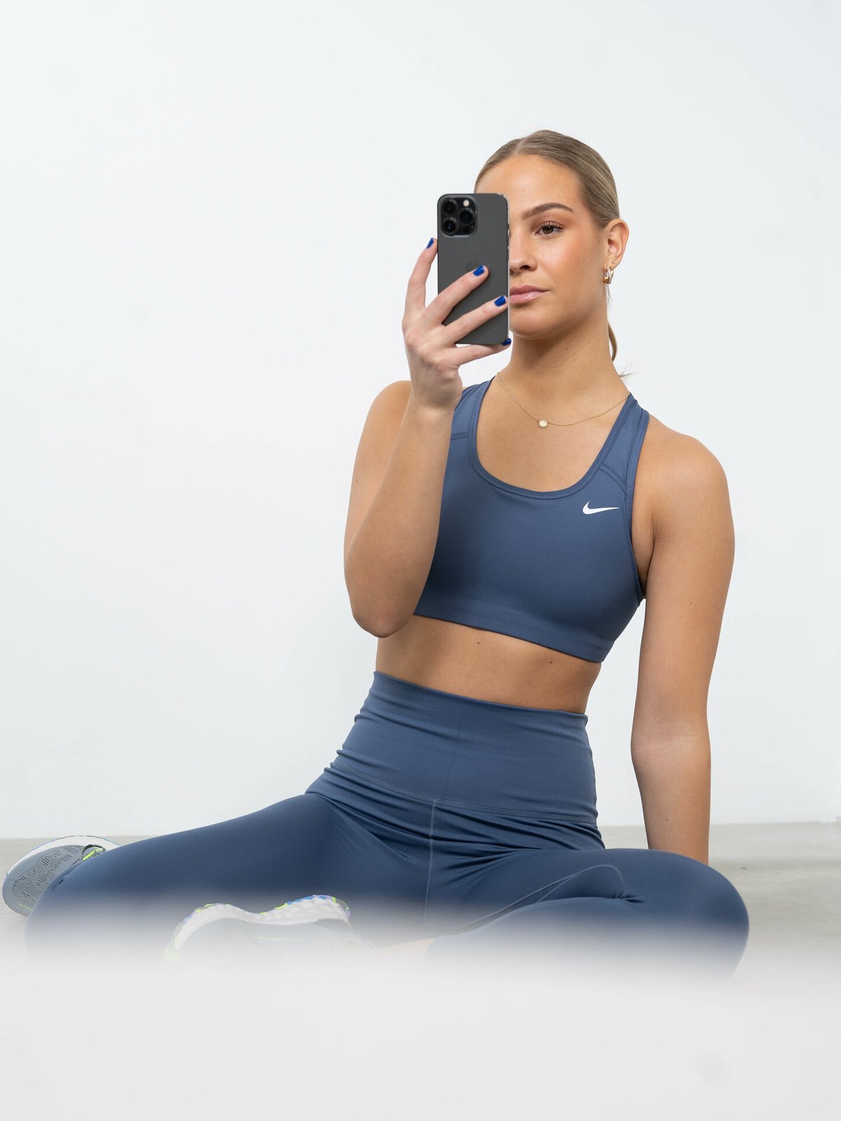 Nike Swoosh Bra Non-Pad Diffused Blue/White