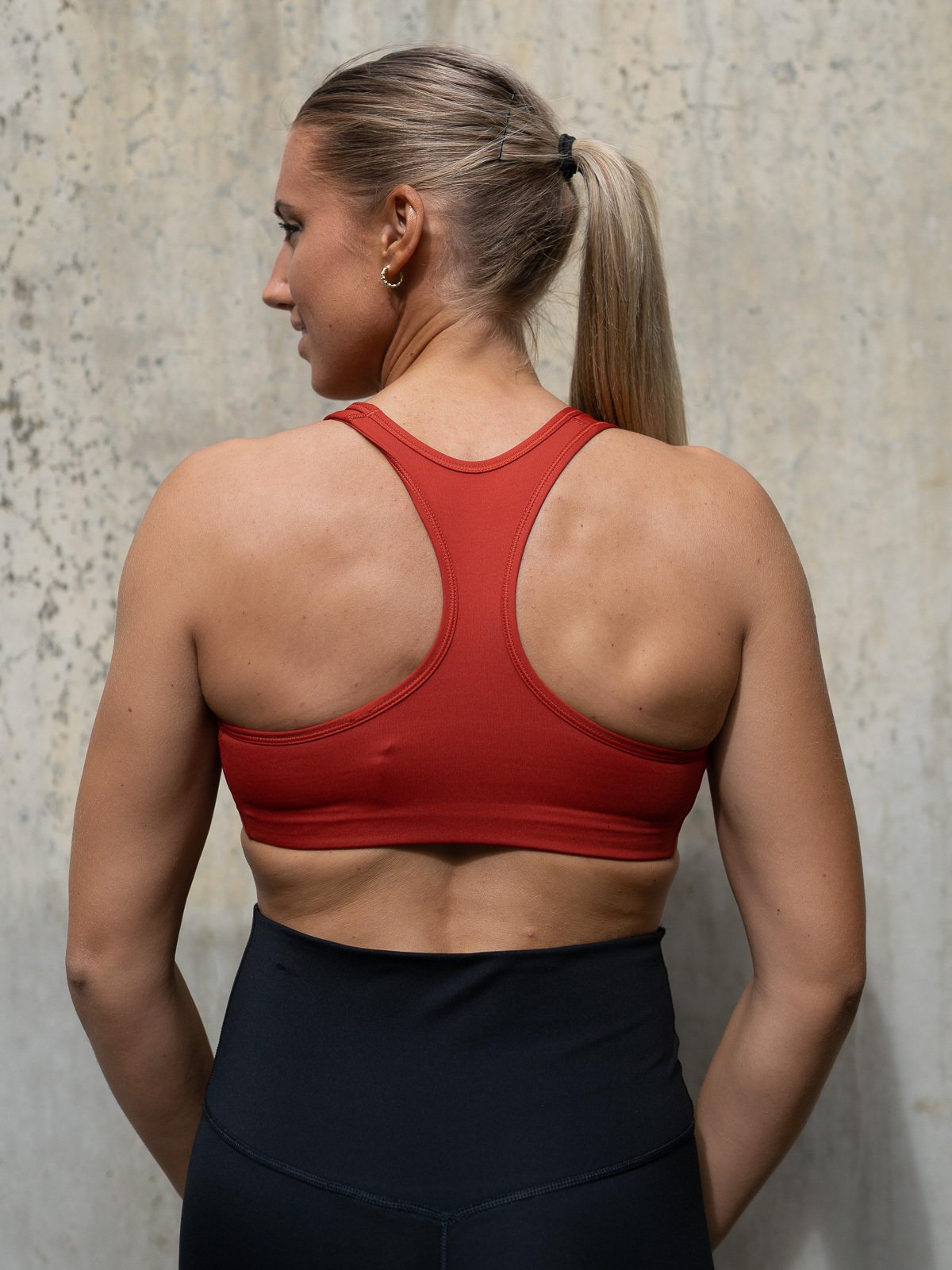 Nike Swoosh Bra Non-Pad Cinnabar/Hvit