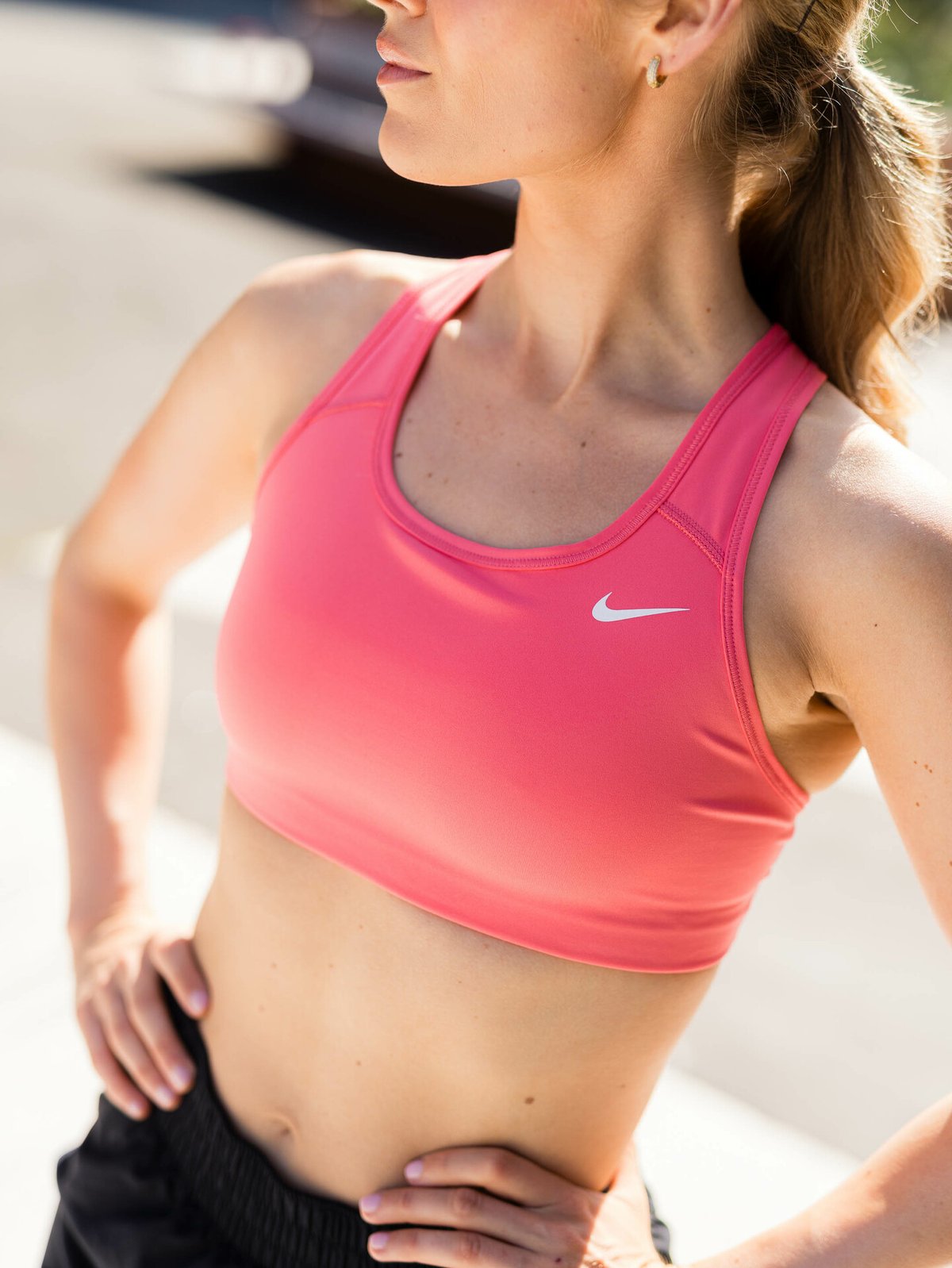 Nike Swoosh Bra Non-Pad Sea Coral / White