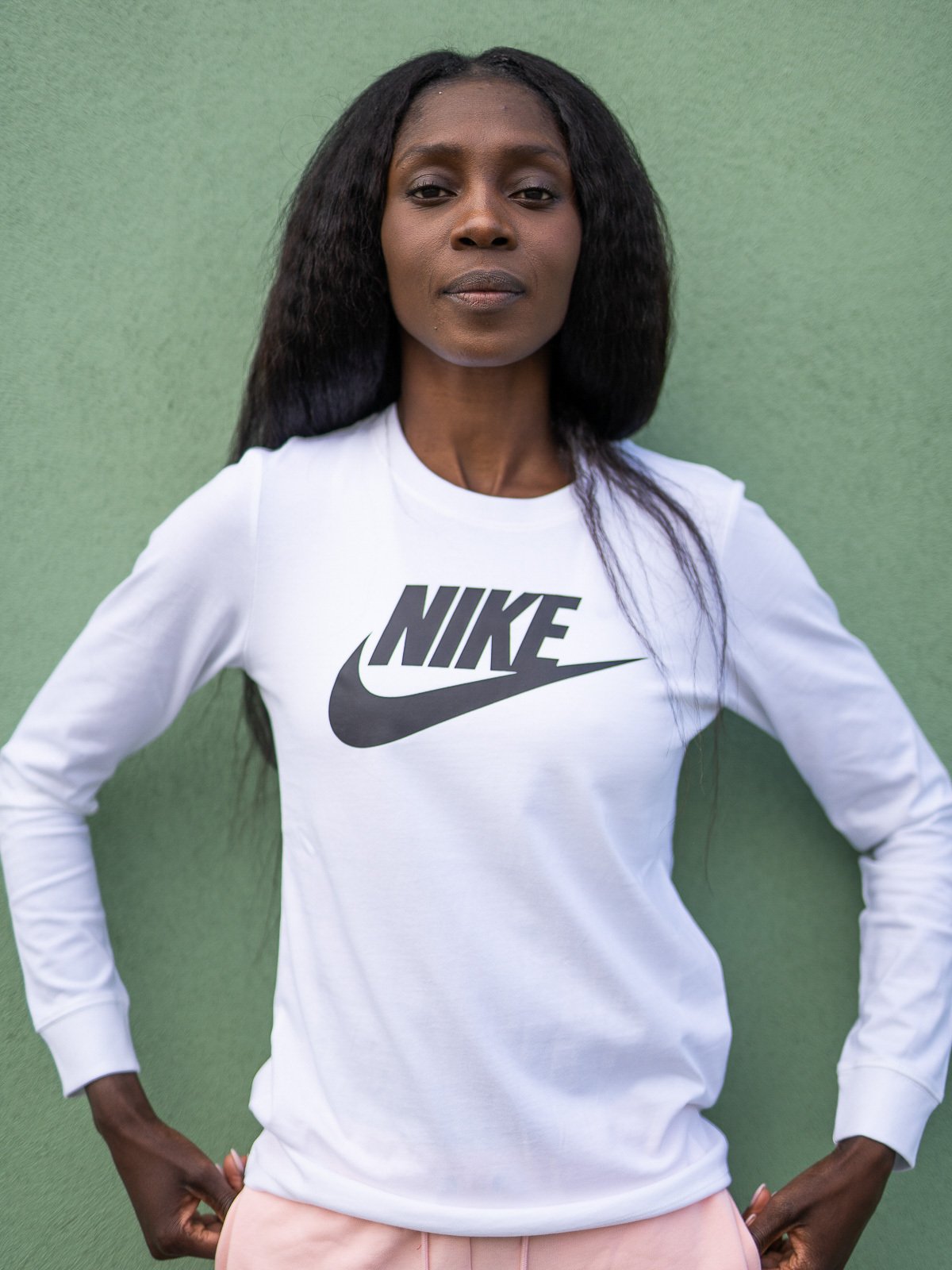 Nike Essential Long Sleeve Tee White