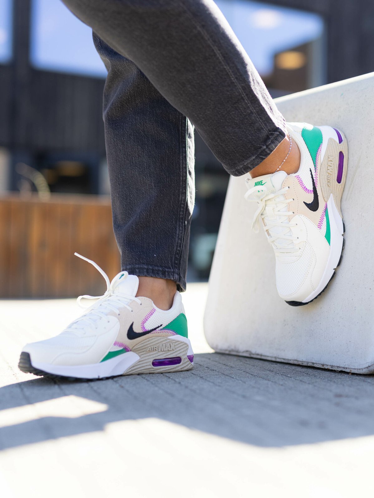 Nike Air Max Excee Sail/Black-Sanndrift-Stadium Green
