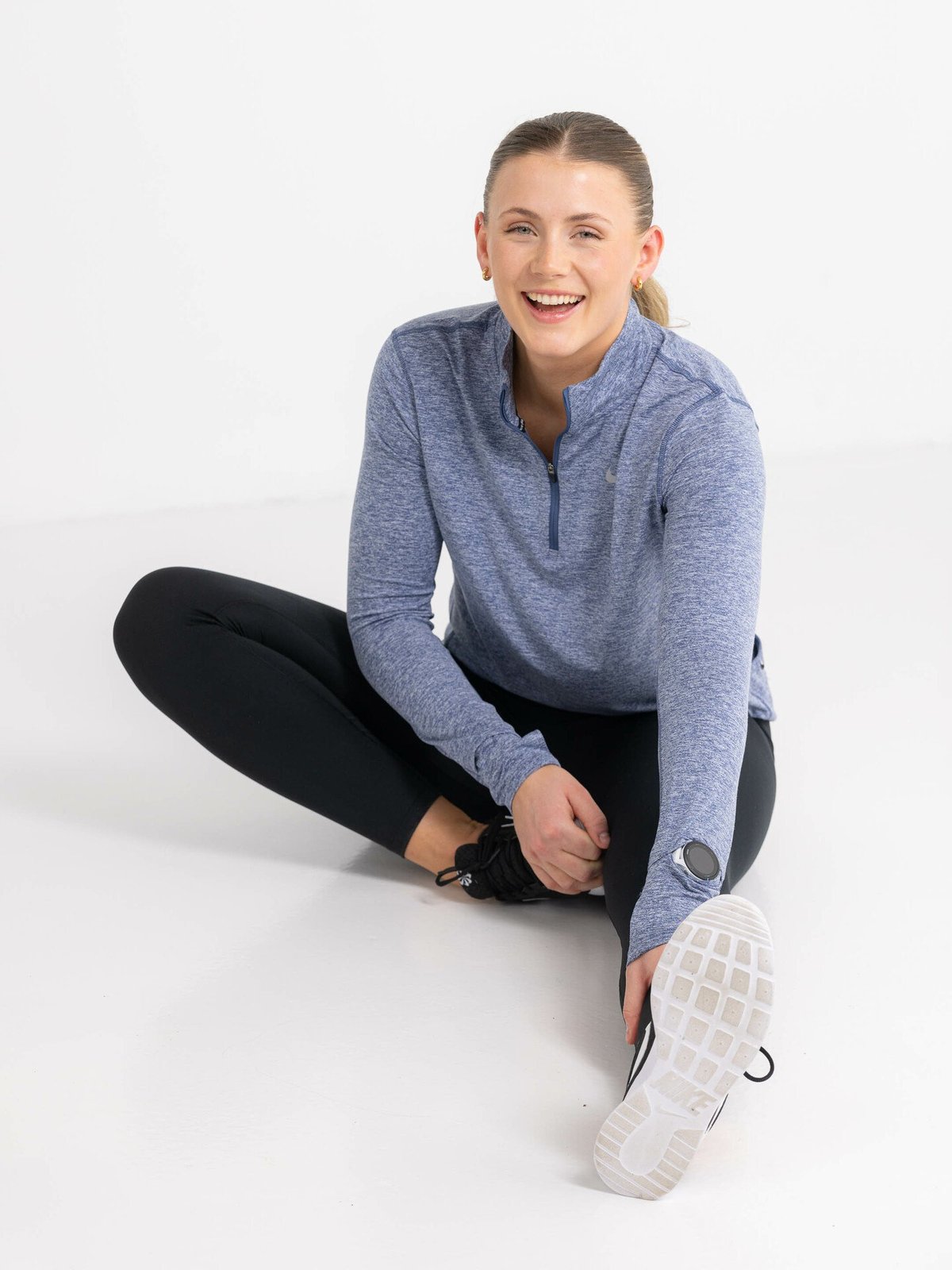 Nike Element Top Halfzip Diffused Blue/Reflective Silver