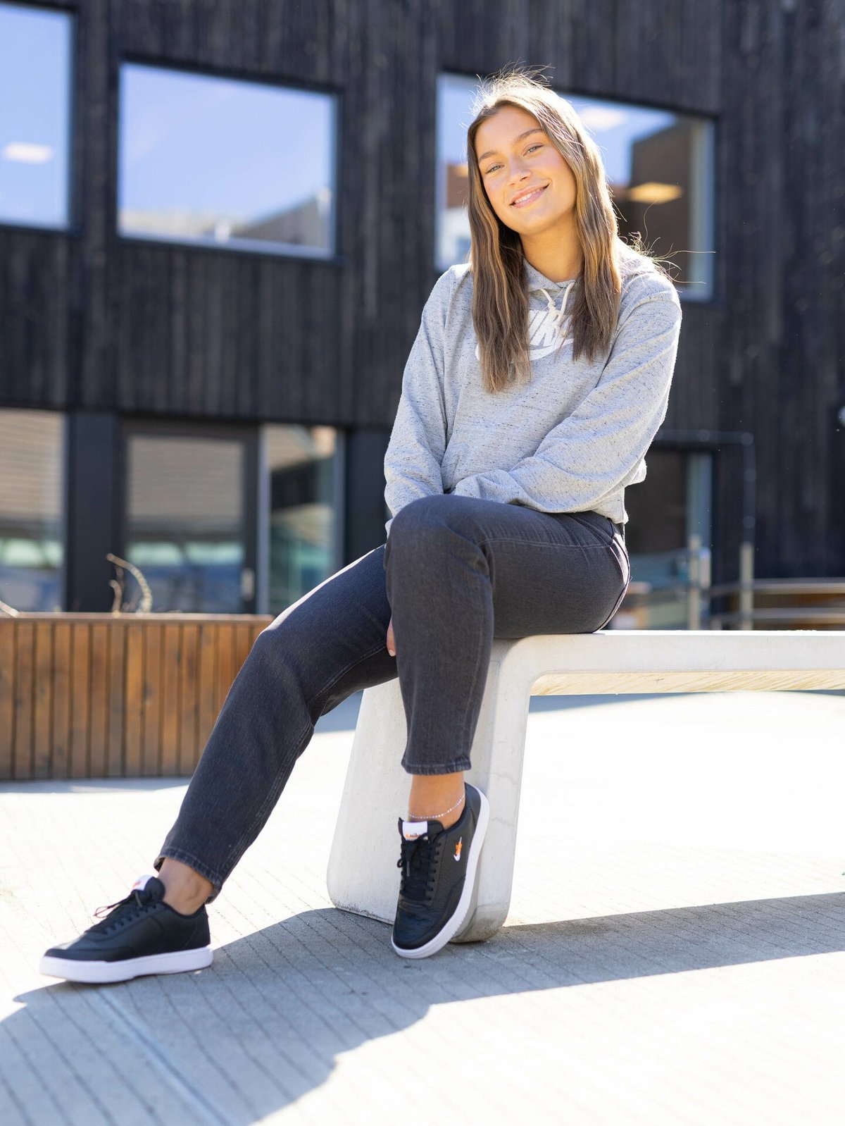 Nike Court Vintage Premium Black/ White-Total Orange