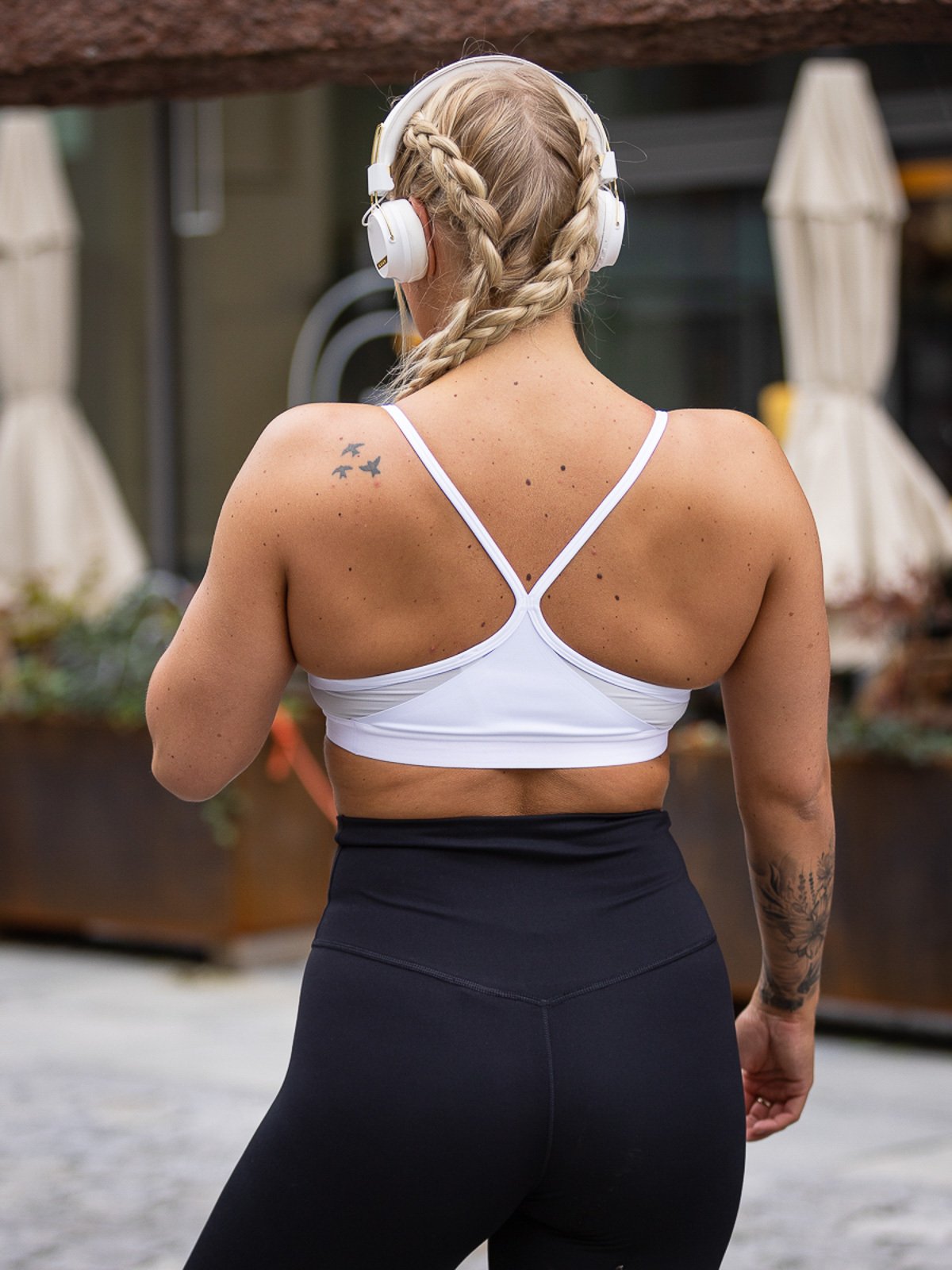 Nike Padded Indy Bra Hvit/Grey Fog/Particle Grey