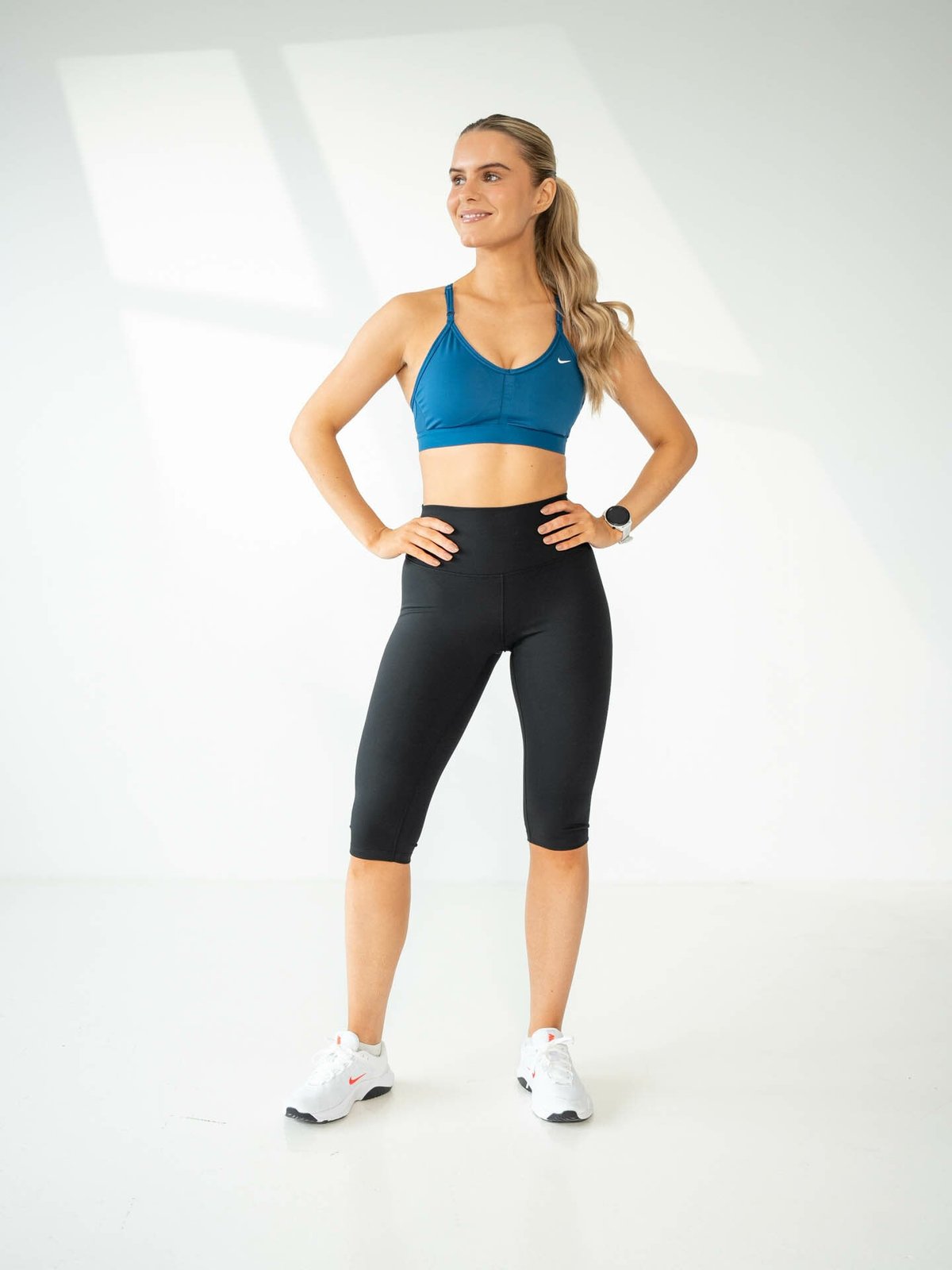 Nike Padded Indy Bra Court Blue / White
