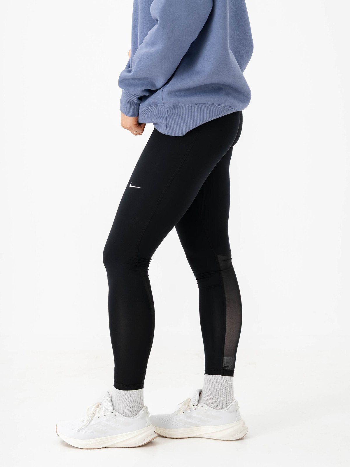 Nike Pro Mid Rise tights Black / White