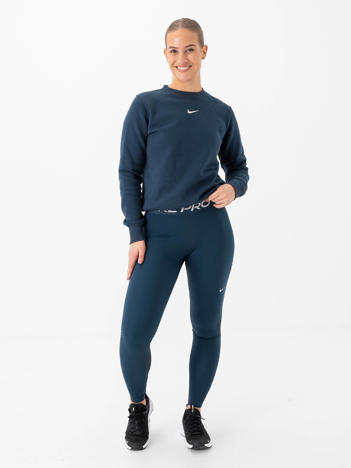 Nike Pro Mid Rise tights Armory Navy
