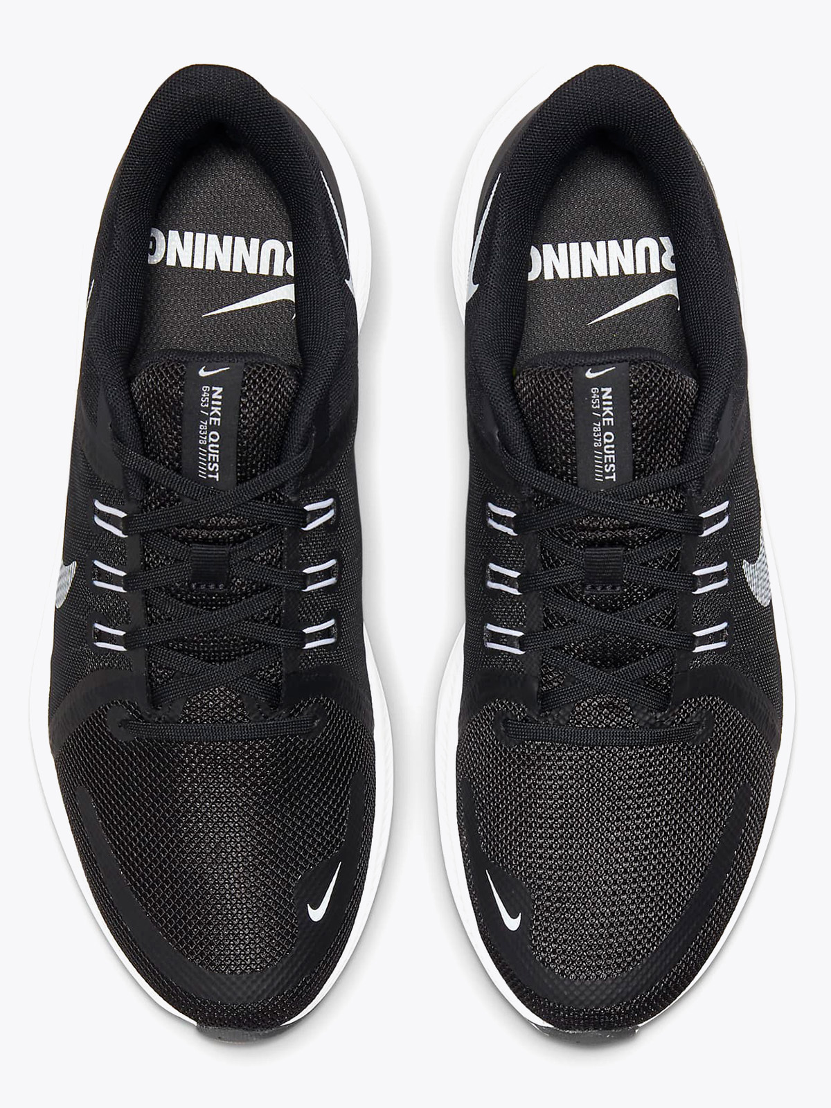 Nike Quest 4 Svart/Dark Smoke Grey/Hvit