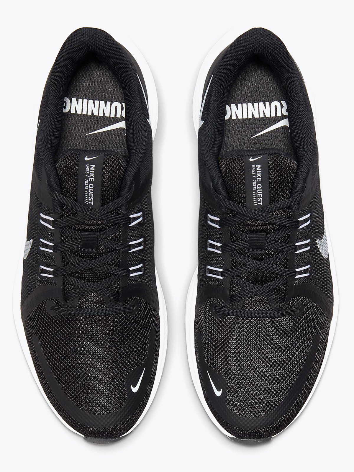 Nike Quest 4 Svart/Dark Smoke Grey/Hvit