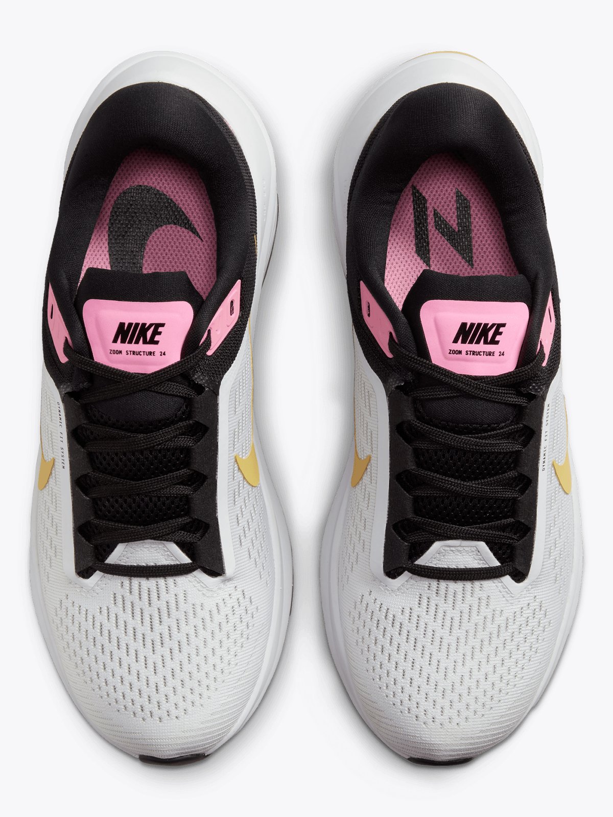 Nike Air Zoom Structure 24 White/Wheat Gold-Black-Pink Spell