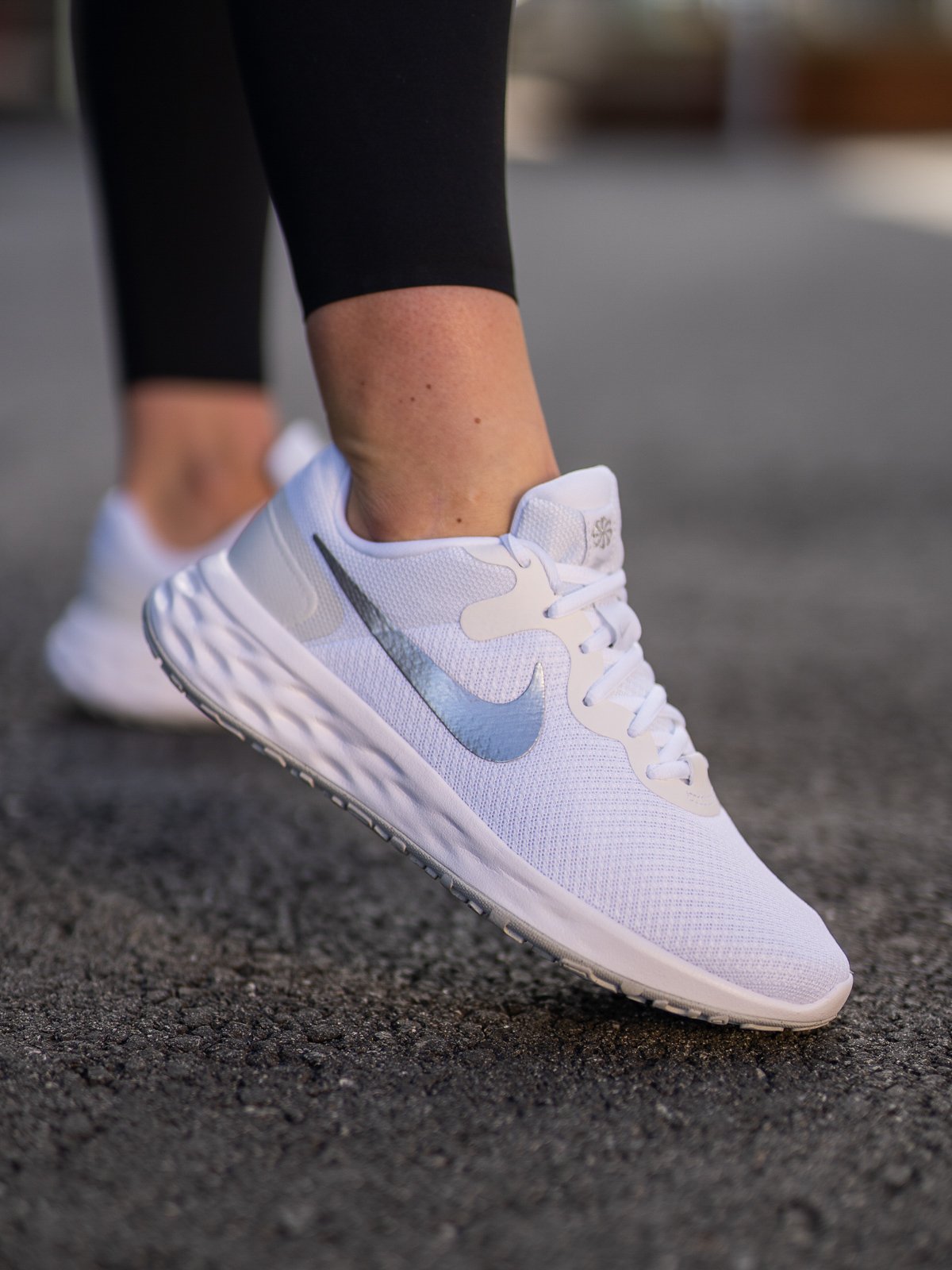 Nike Revolution 6 Next Nature Hvit/Pure Platinum/Metallic Silver