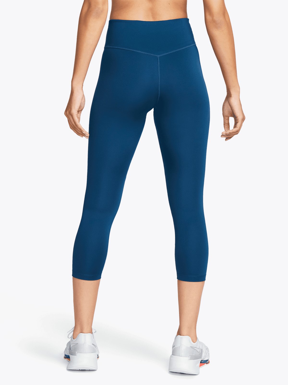 Nike One Mid Rise Crop Tights Valerian Blue/White